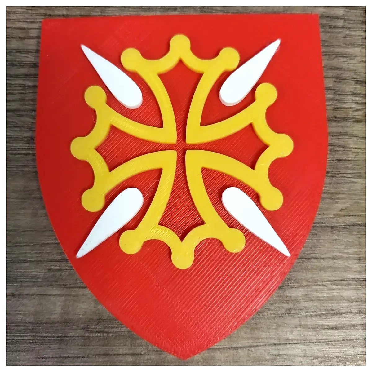 haute garonne occitania france shield magnet souvenir gift decorative fridge sticker travel memento