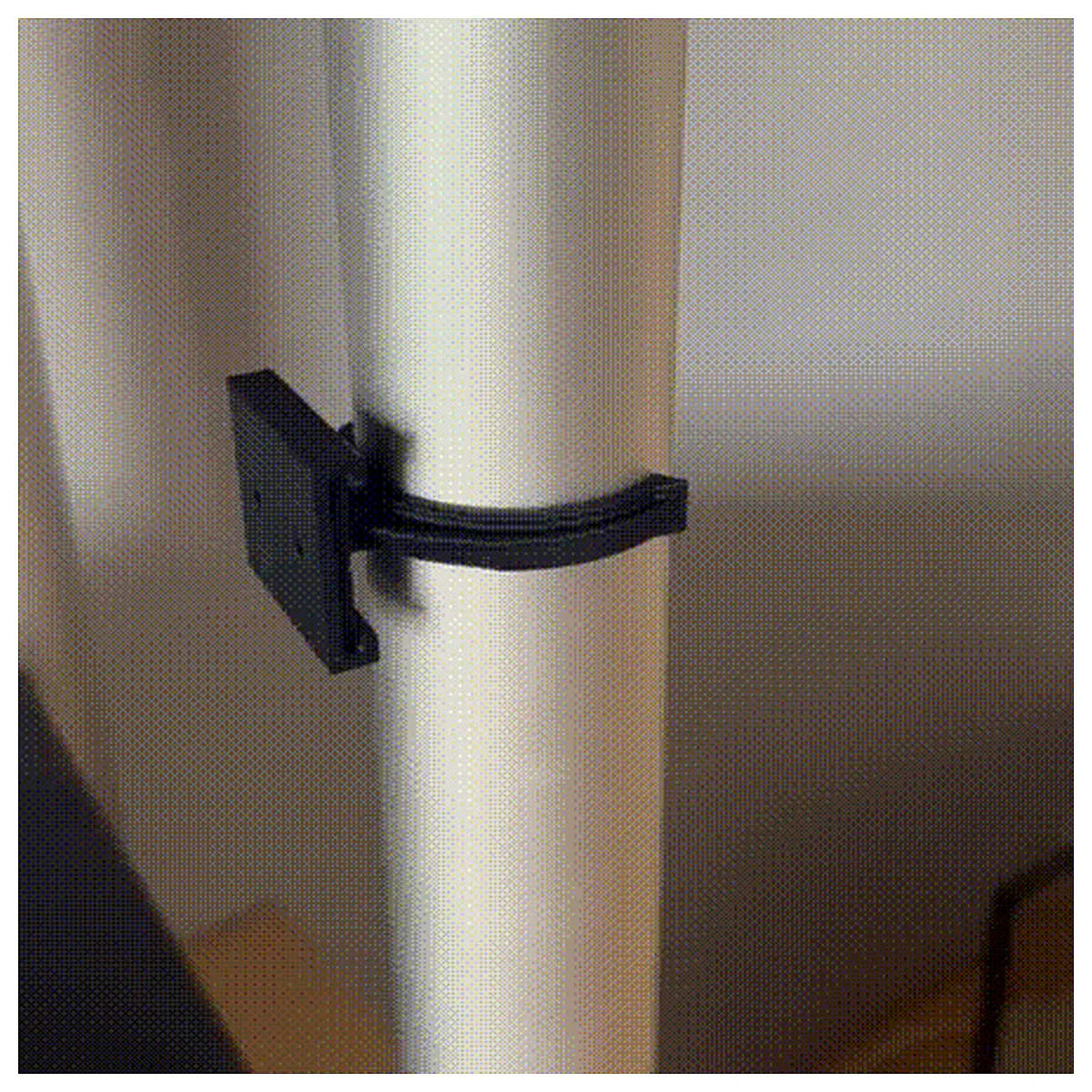 duty sliding pipe clamp bracket with quick release mechanism for easy installation on wall or ceiling