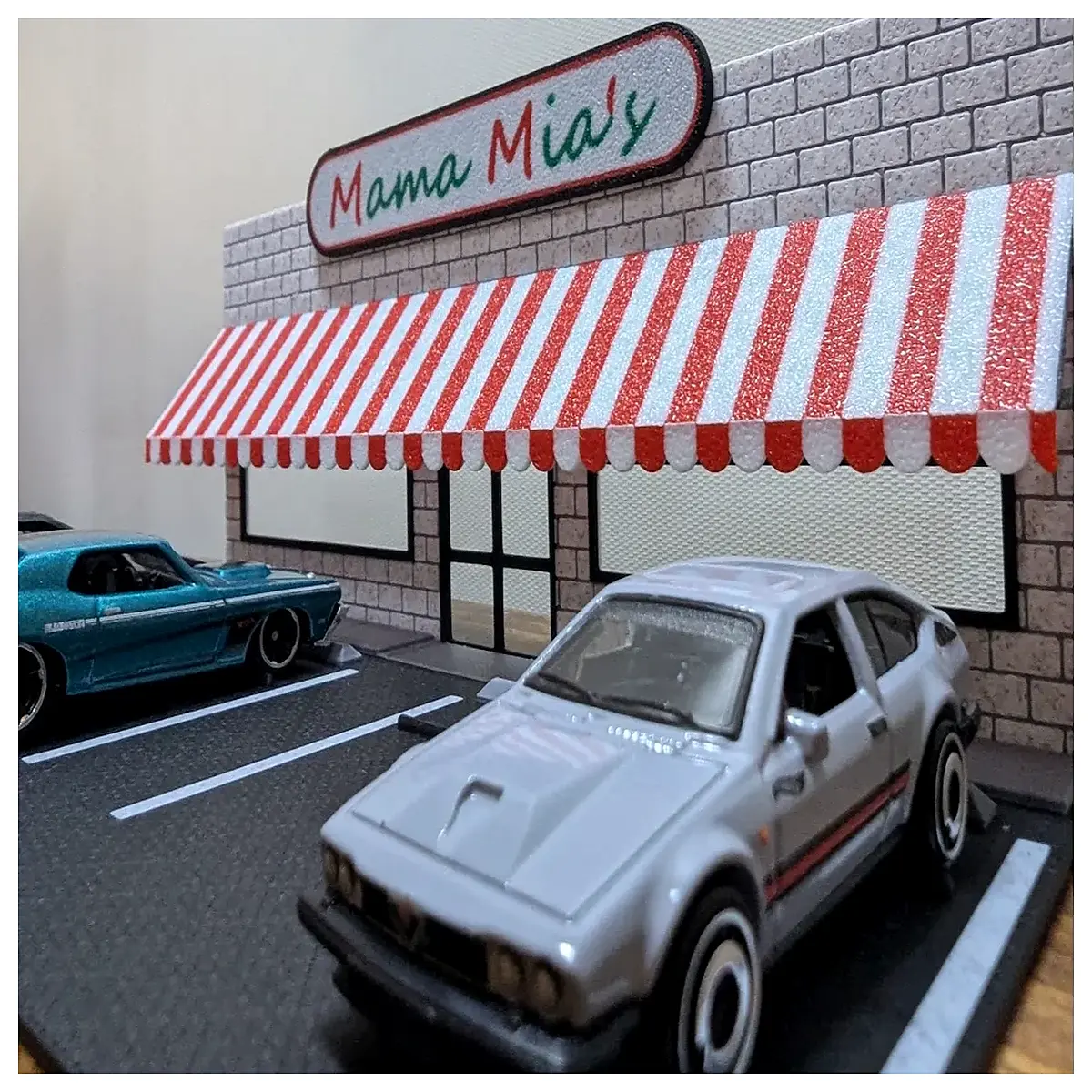 1 64 scale miniature pizza shop diorama mama mia themed tiny restaurant for dollhouse collection