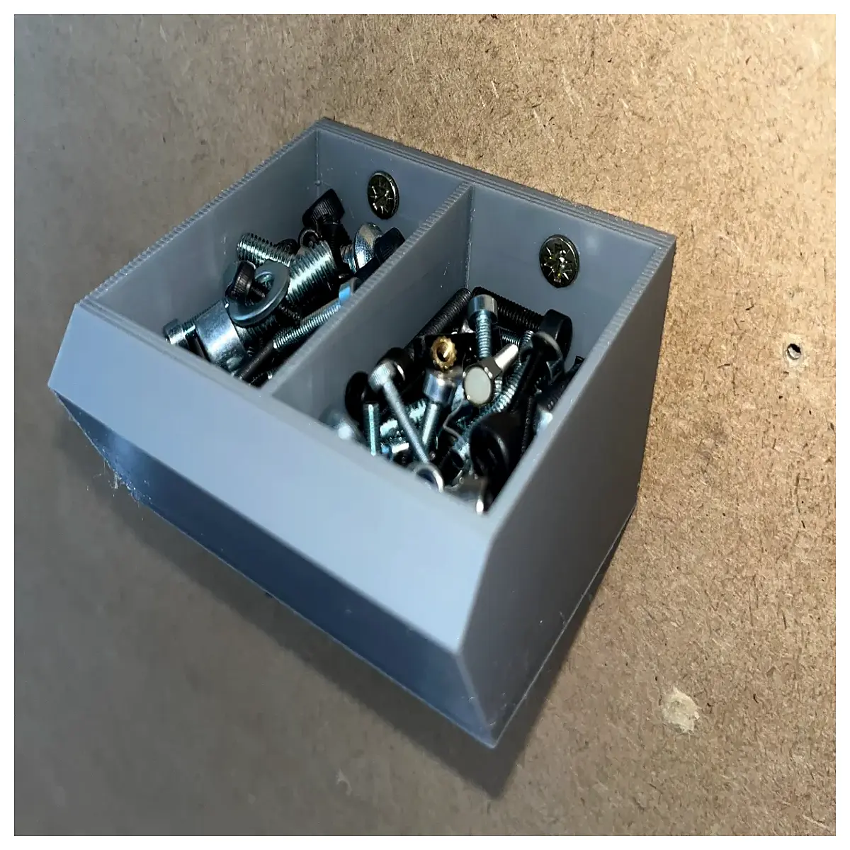 wall mounted screw organizer box magnetic hardware storage container for workshop tools and nails