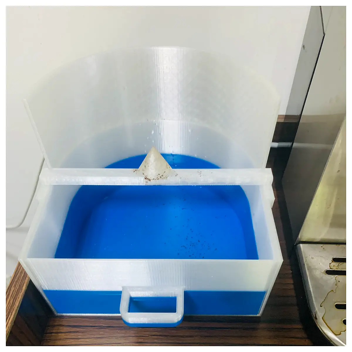 espresso machine drip tray coffee grounds catcher bin for semi automatic brewers reusable waste container
