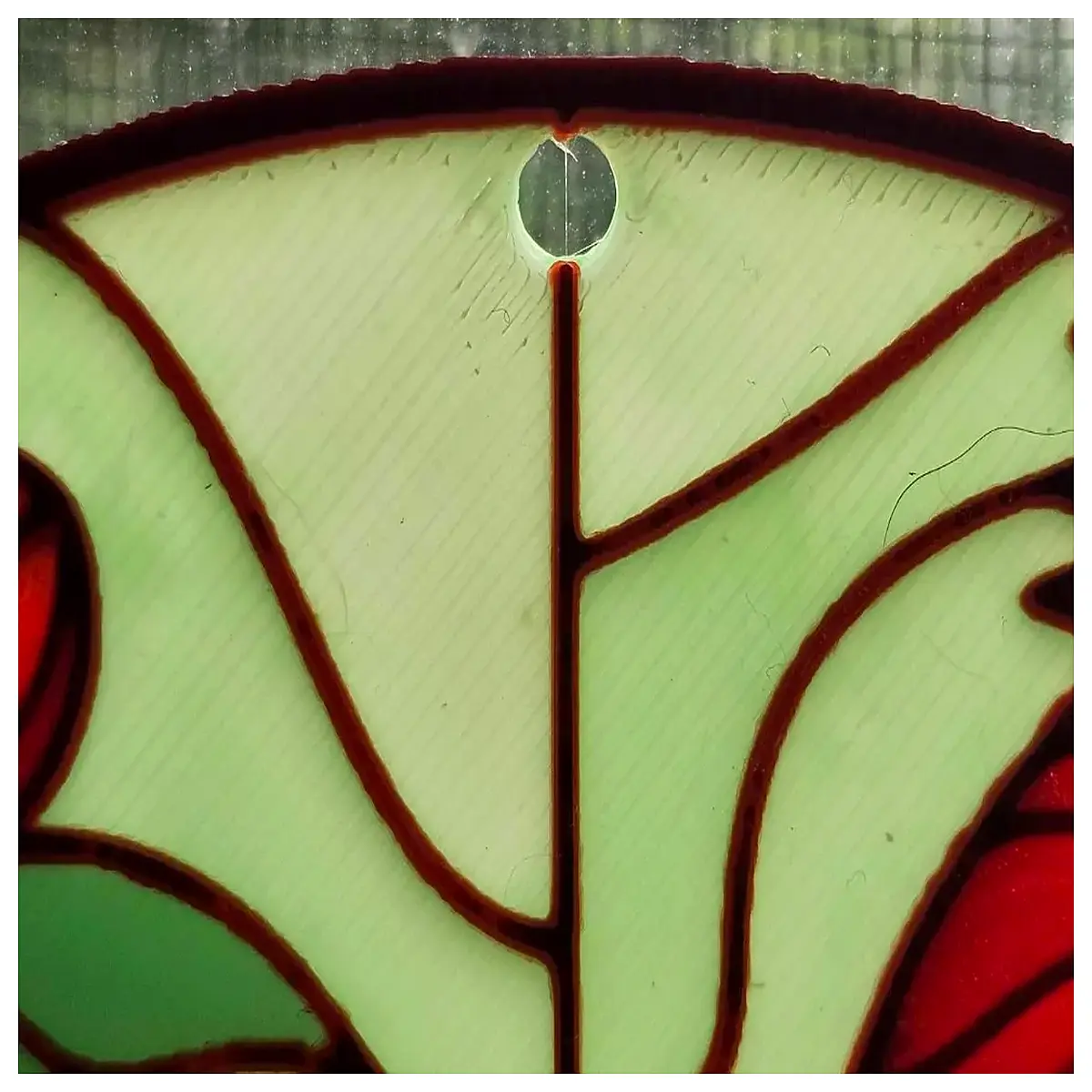cardinal stained glass art print wall decor religious window design