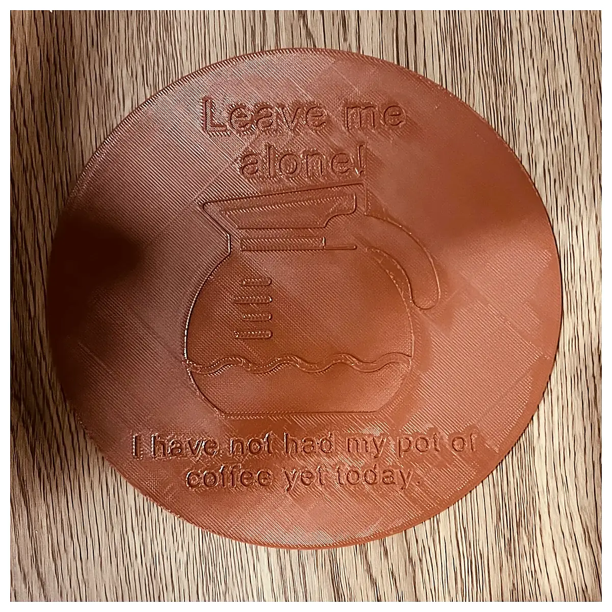 funny office desk decor leave me alone coffee mug sign humorous workplace humor plaque introvert coworkers