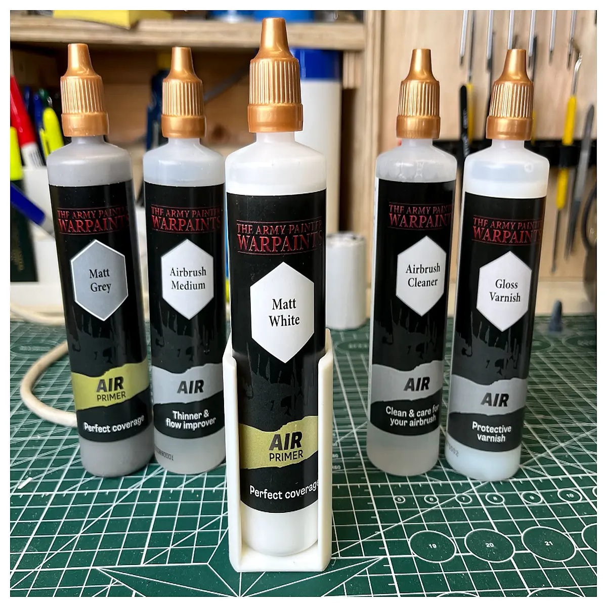wall mounted paint rack holder for army painter bottles large capacity storage organizer