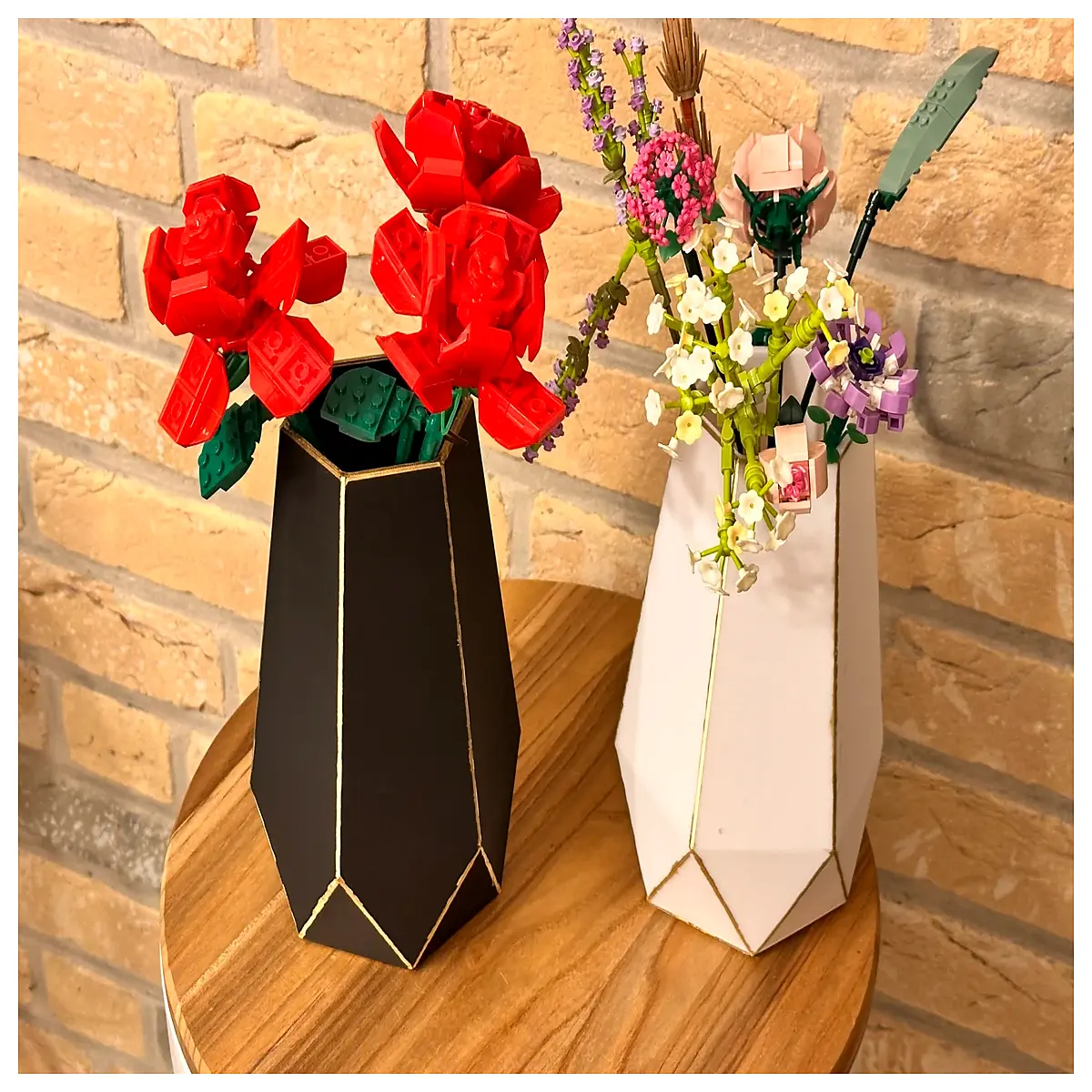 hexagonal vase modern geometric home decor centerpiece tall glass flower holder for living room table