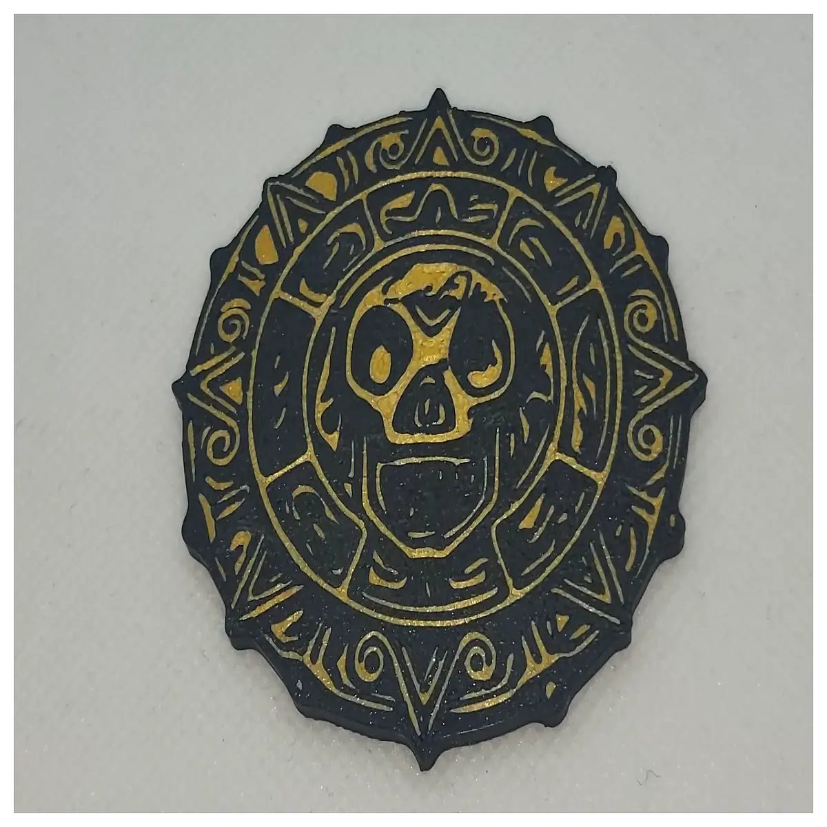 aztec curse gold fridge magnet horror decor spooky office gag gift funny cursed artifact