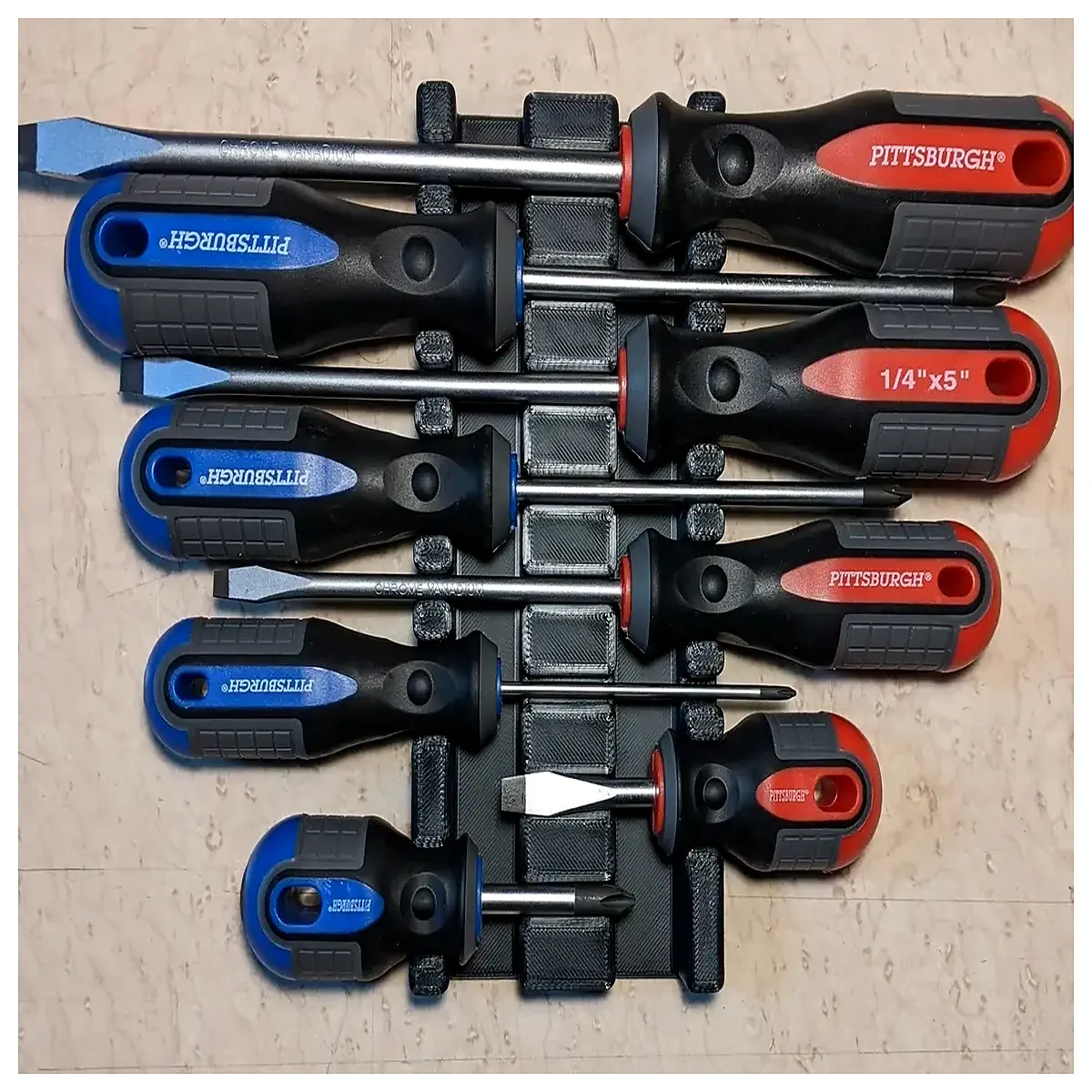 portable magnetic screwdriver holder wall mount organizer rack for tools storage