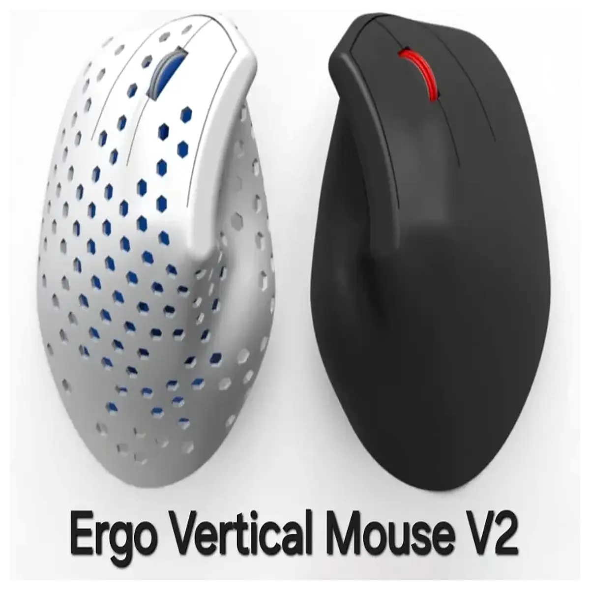 ergonomic vertical v2 wireless optical for rsi carpal tunnel relief ambidextrous left right hand gaming office pc laptop