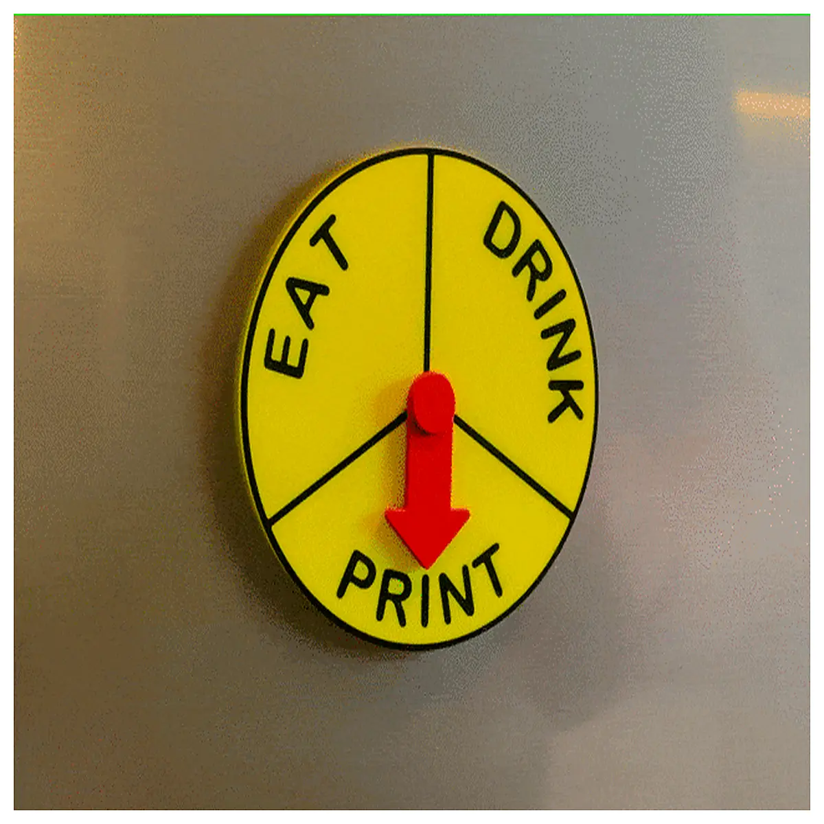 funny food drink fridge magnet wheel of kitchen decor gift
