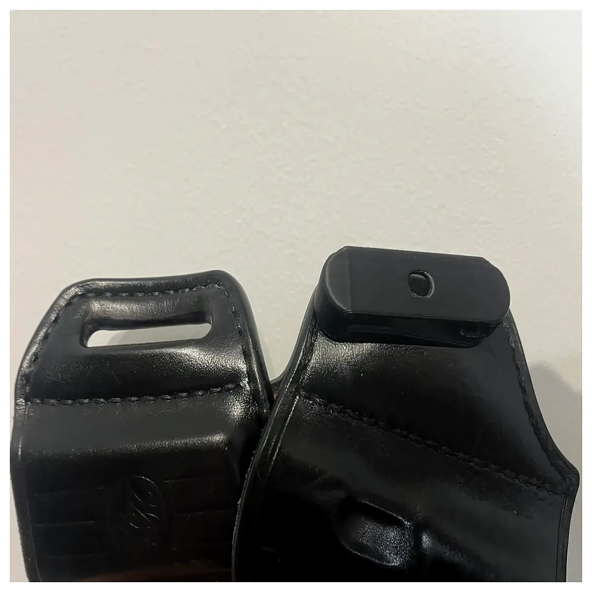 belt buckle converter for holes no holes leather strap clip adapter