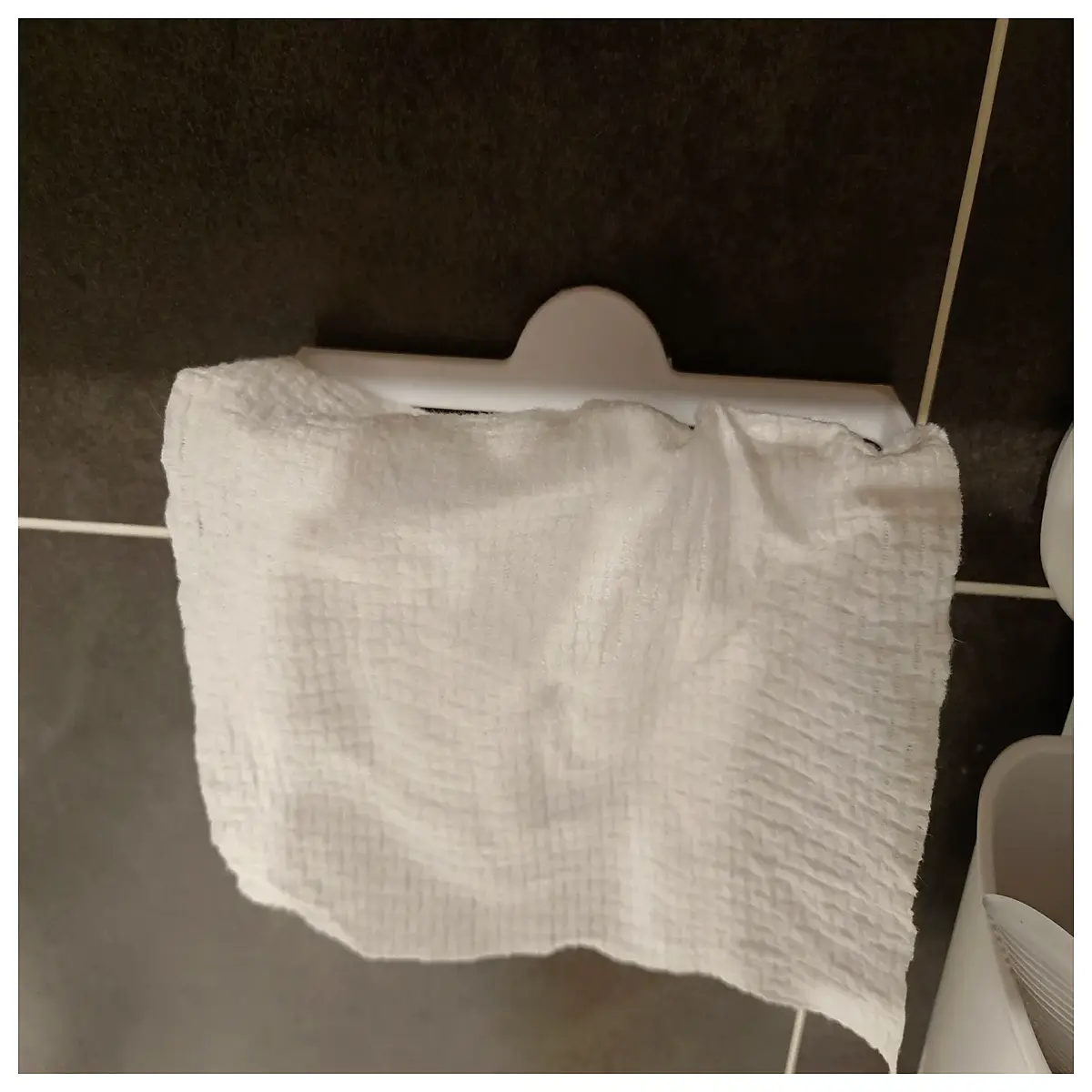 disposable face towel holder wall mounted bathroom organizer rack for cotton pads wipes storage dispenser