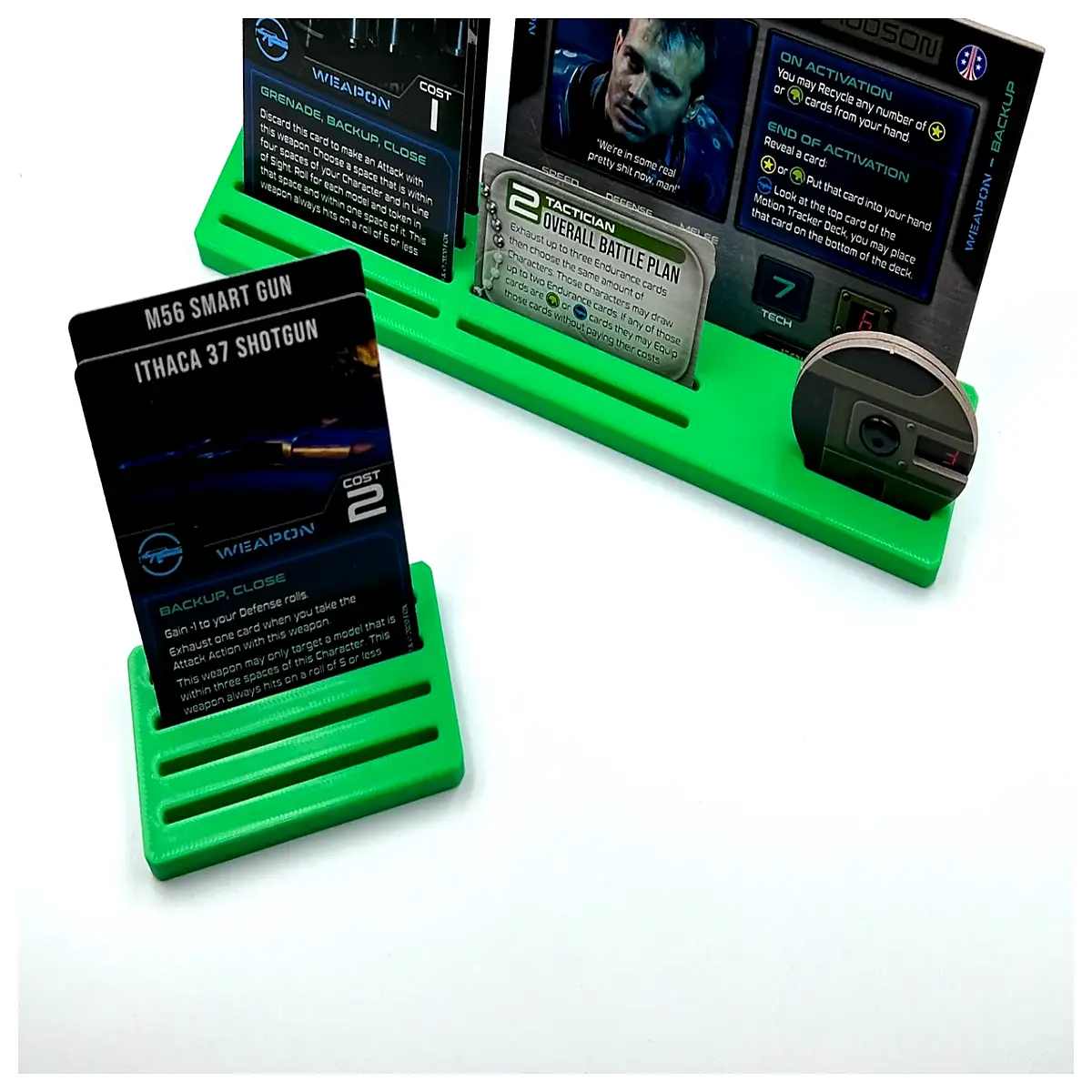 gaming card holder collectible character shelf pc accessory organizer