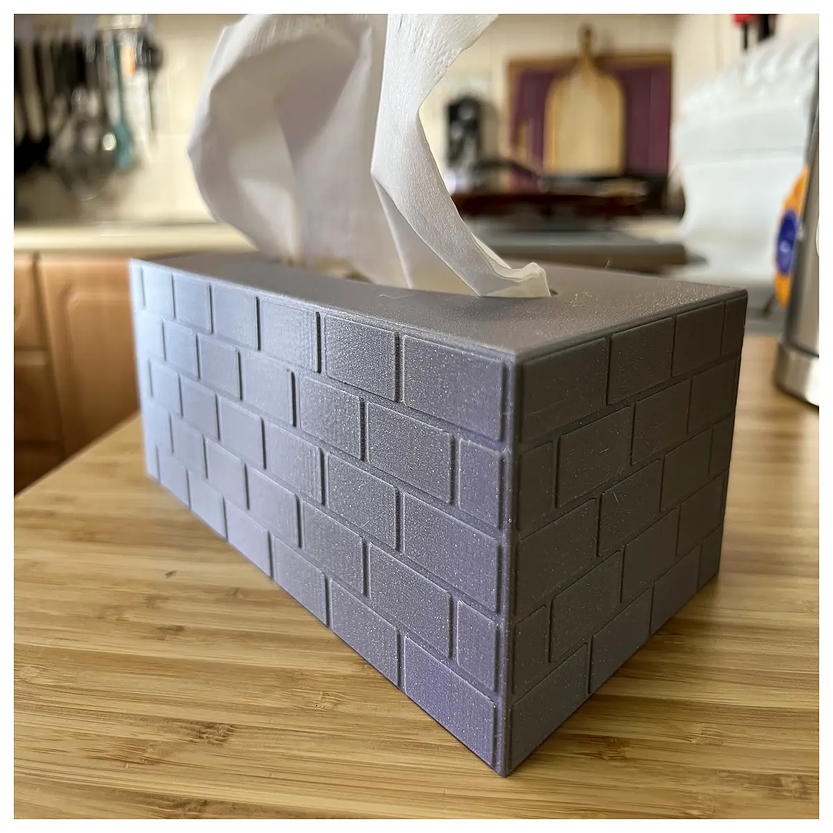 rustic brick pattern tissue box cover farmhouse style napkin holder for living room decor