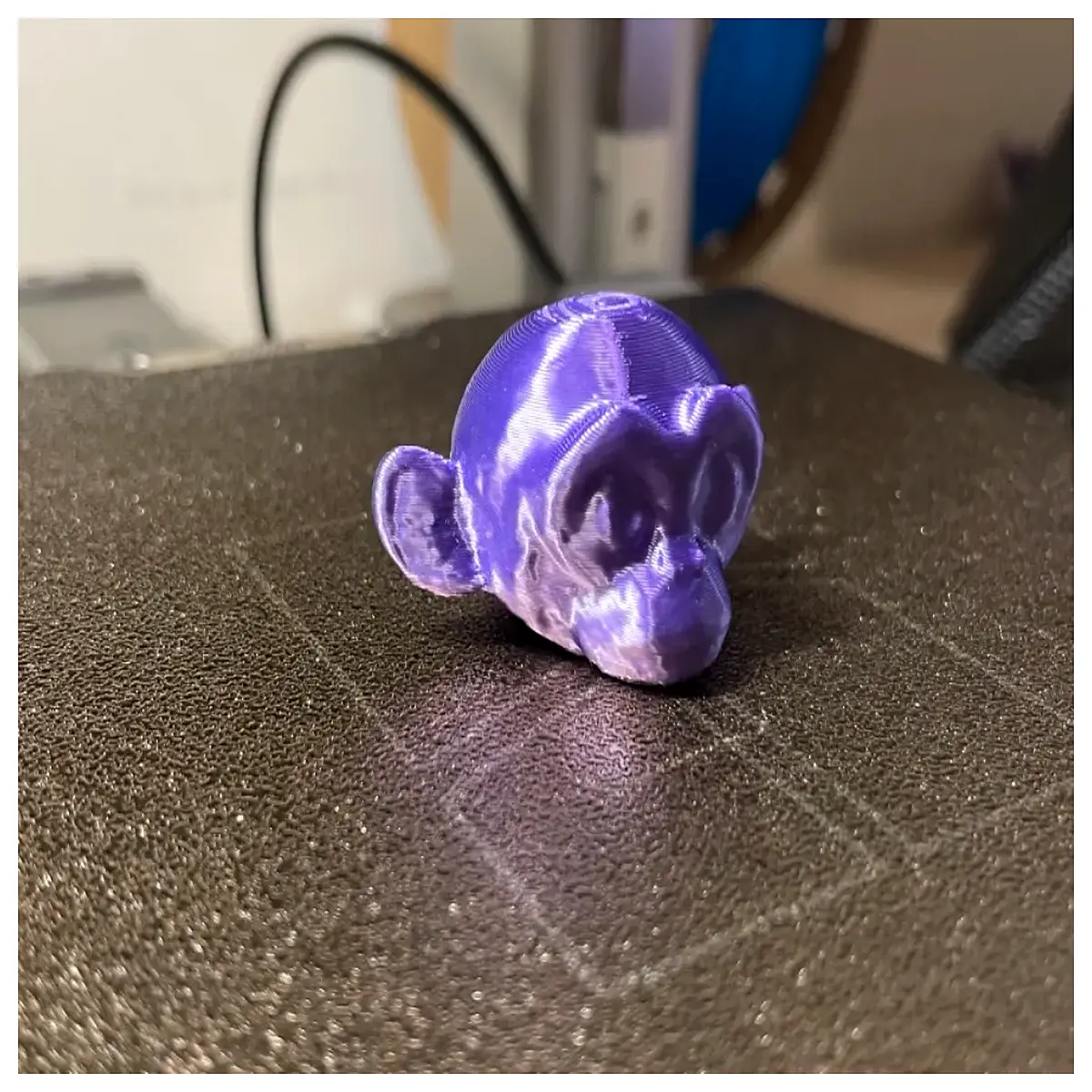 cute mini monkey head printer filament pla abs detailed texture small animal figurine diy craft supplies