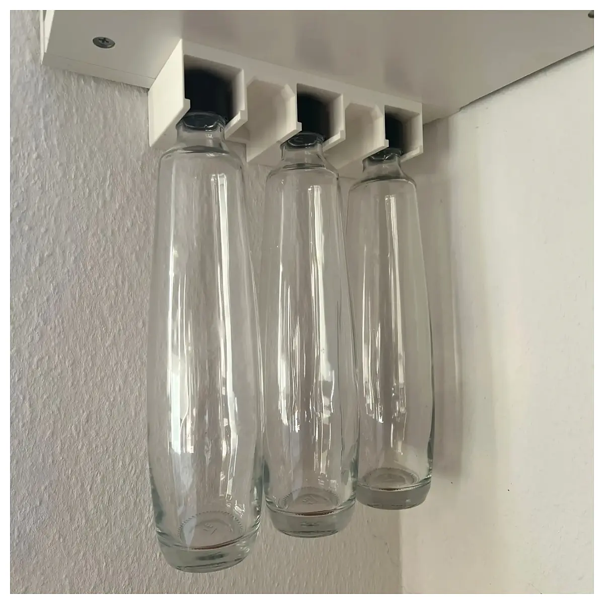 soda water maker duo glass bottle rack holder storage organizer for sparkling water dispenser accessories