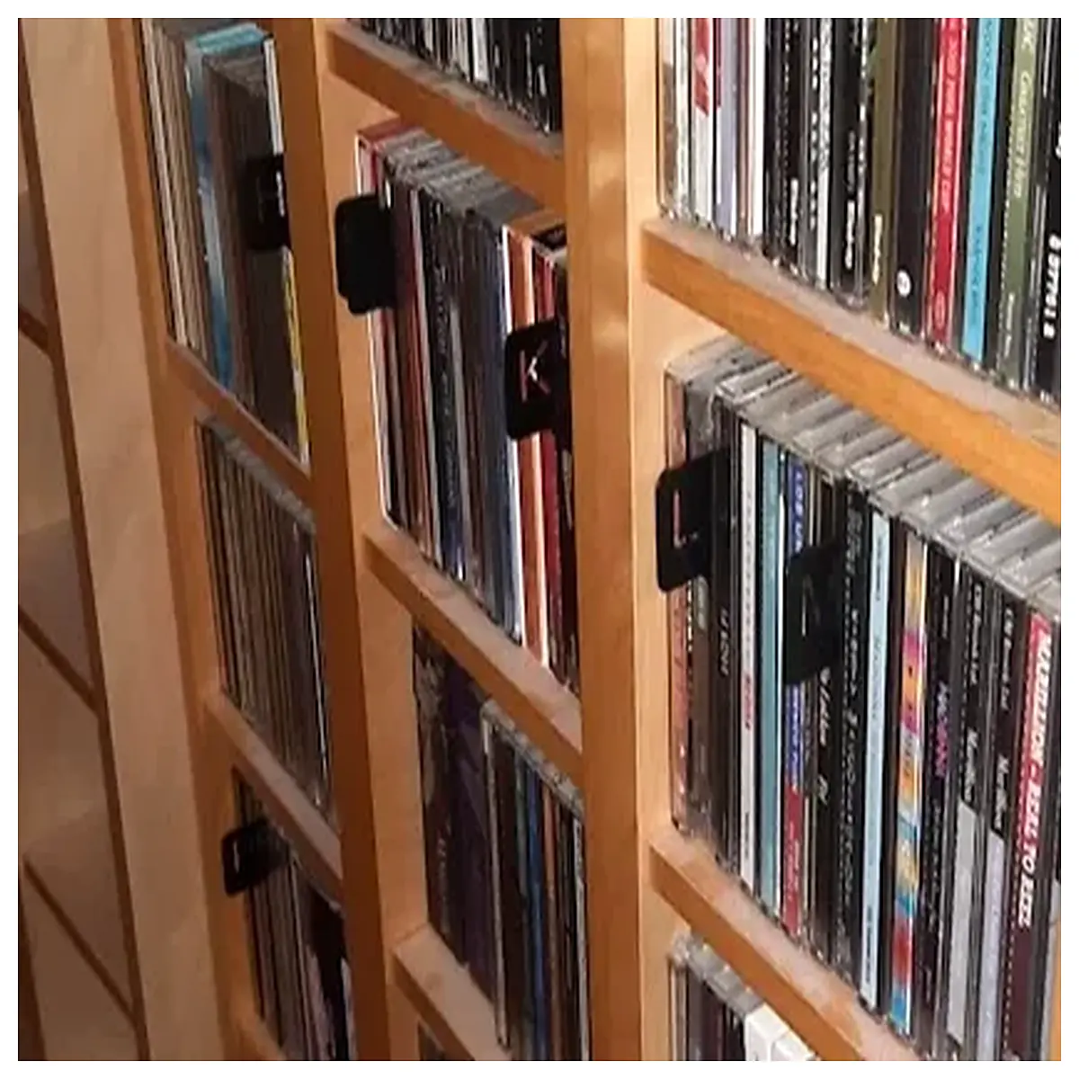 alphabetical cd dvd game disc organizer box storage for media collection management