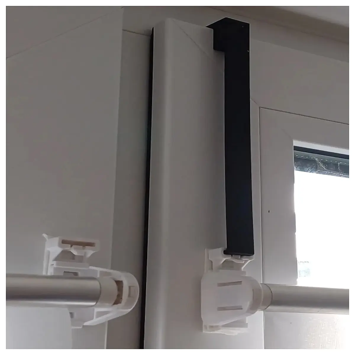 no drill curtain rod brackets easy install ceiling mount hardware for curtains