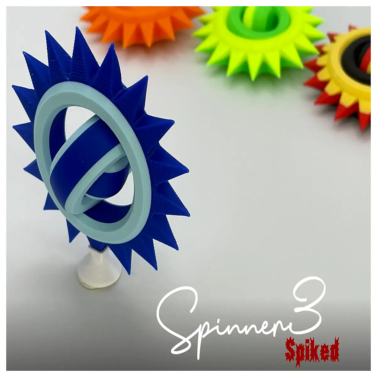 duty metal fidget spinner with spikes anti stress anxiety relief toy for adults and kids aid