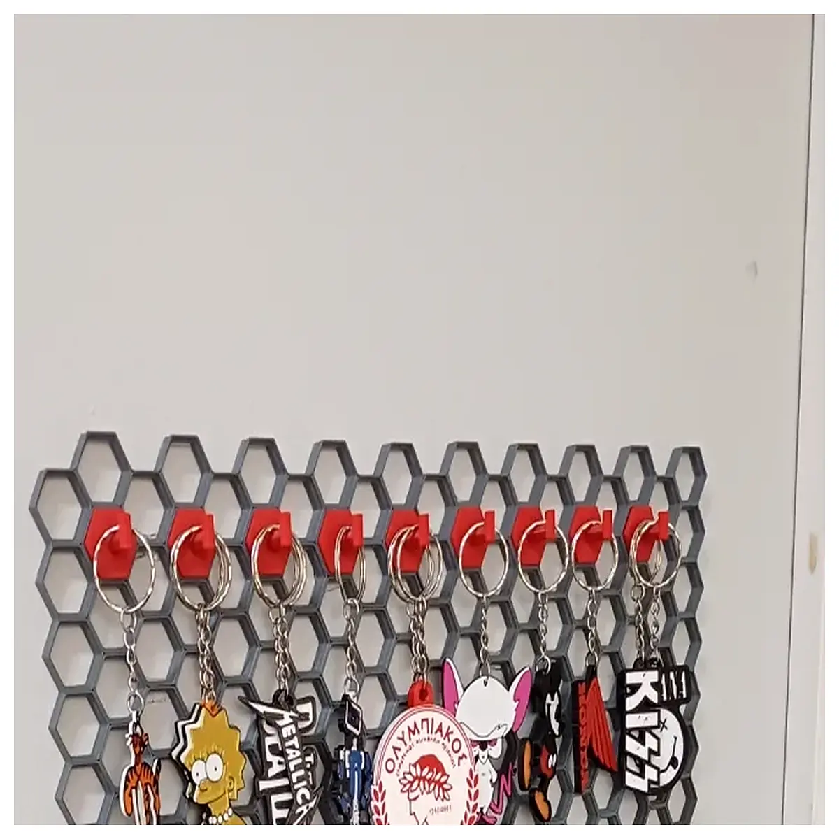 honeycomb wall mounted organizer rack storage shelf for home office kitchen utensils