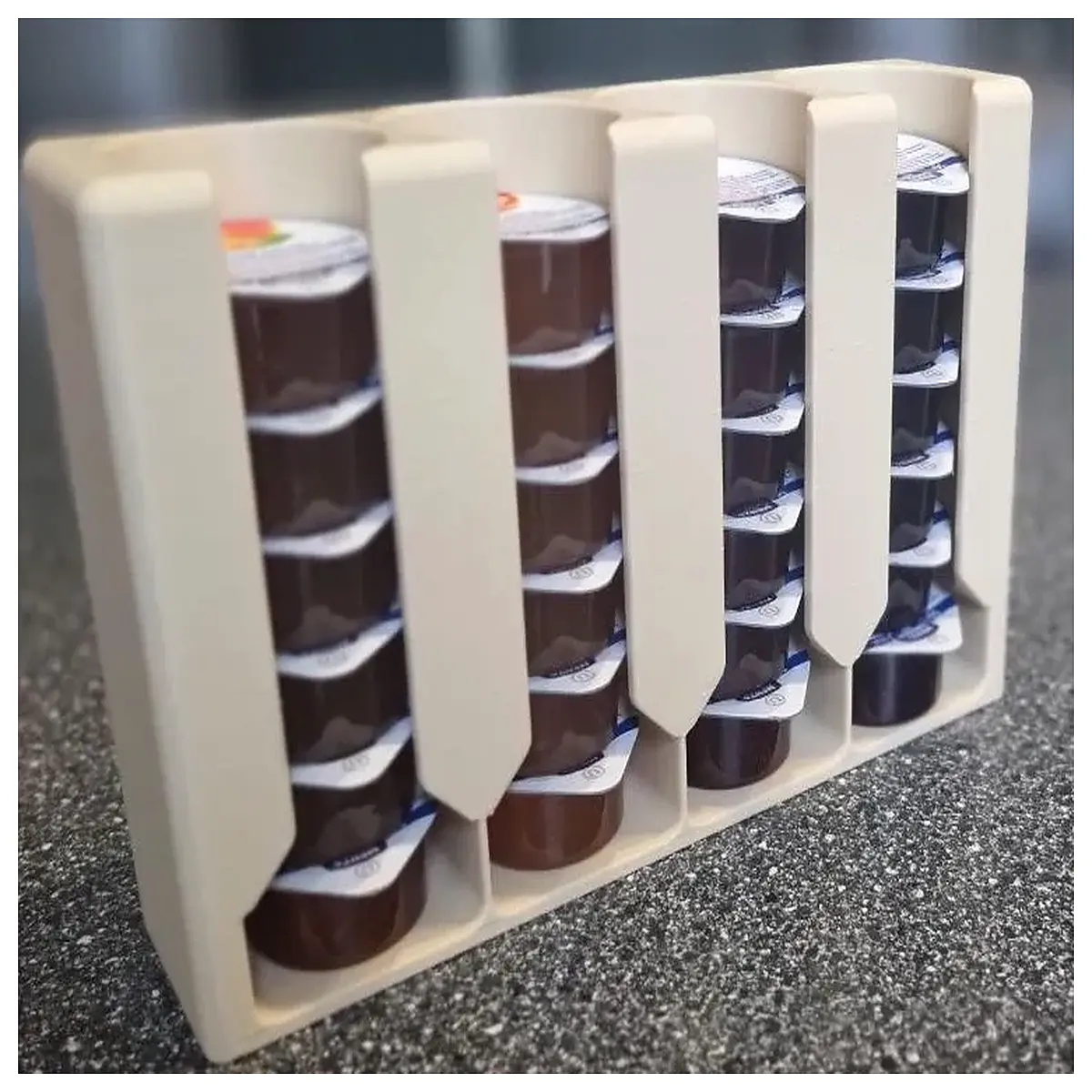 mini jam dispenser with for kitchen counter organization