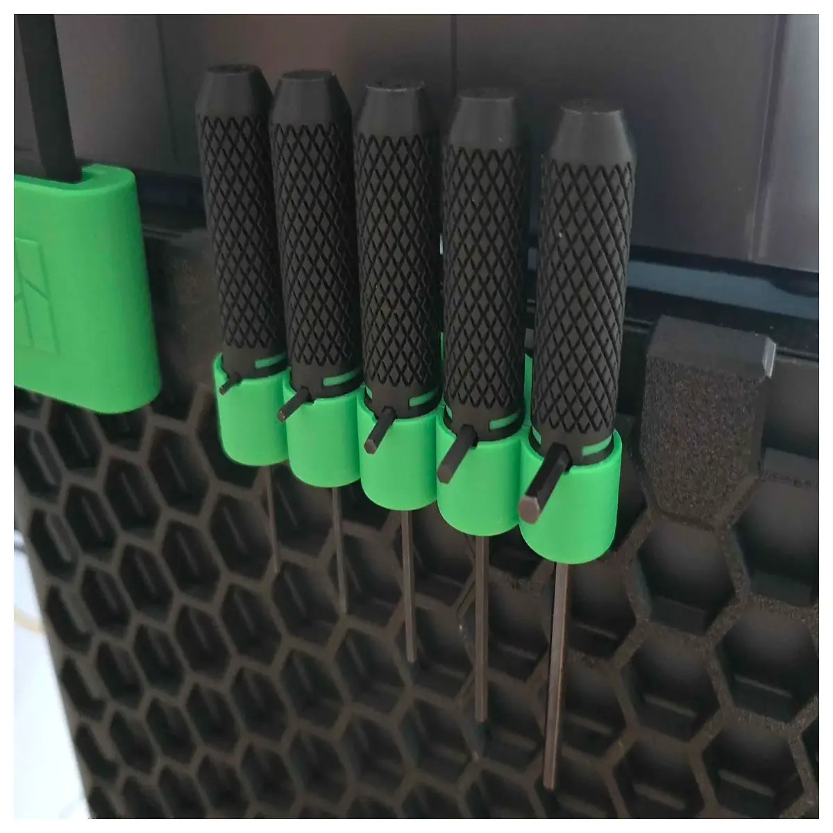 hex key holder for ez handle wrench organizer rack storage