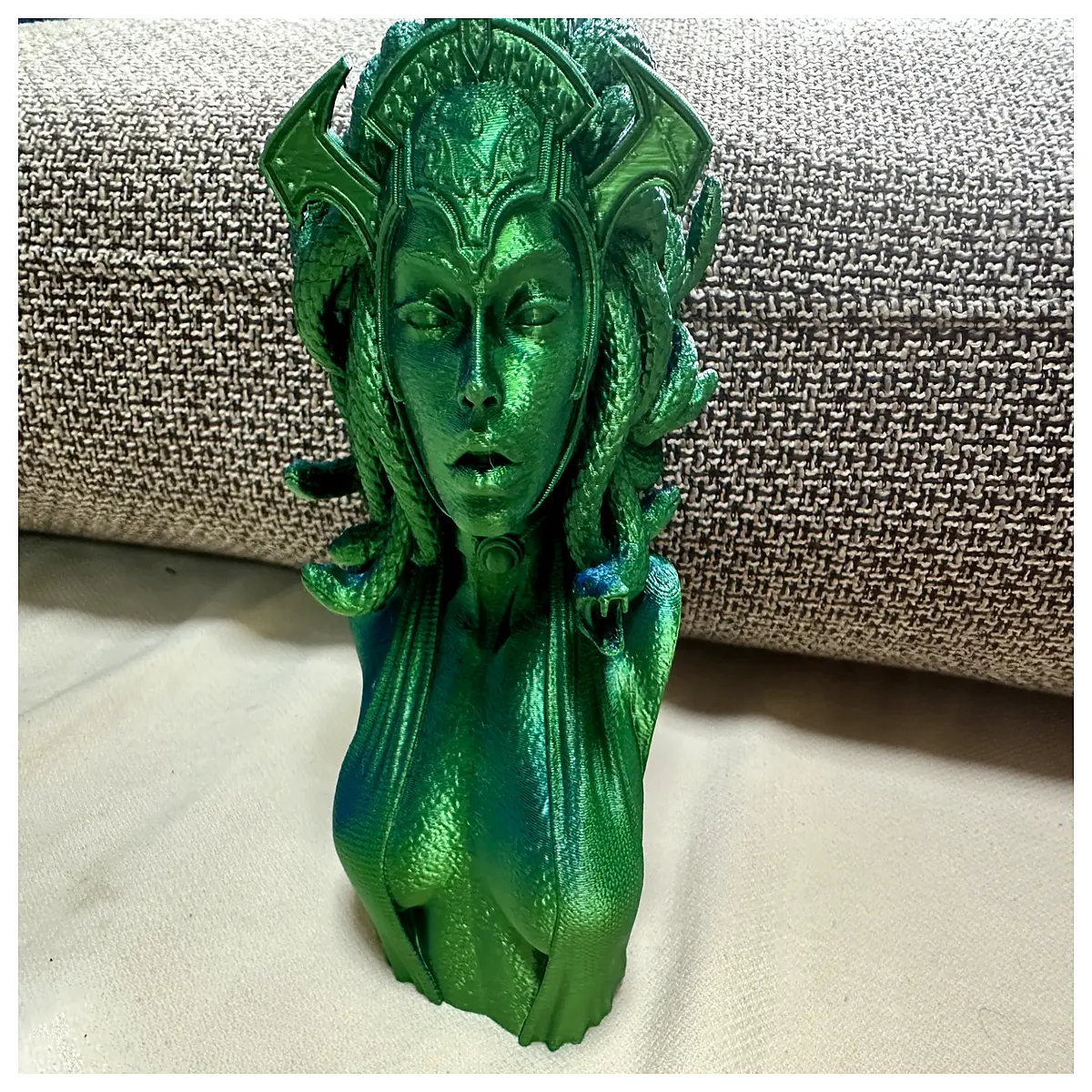 large medusa statue head gorgon home decor resin garden sculpture art piece