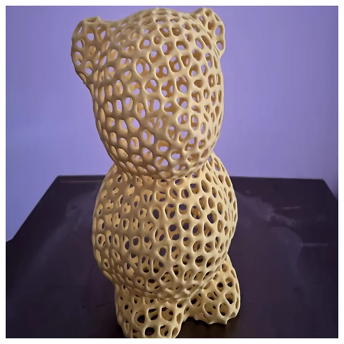 hollow out teddy bear plush toy see through knit stuffed animal transparent mesh bear doll for baby gift