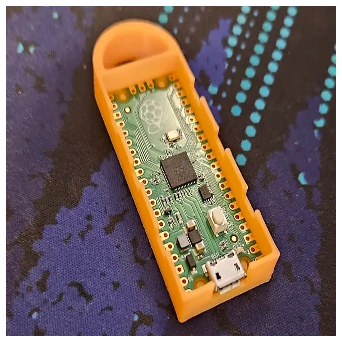 rp2040 dev board keychain case compact storage box for raspberry pi pico microcontroller project enclosure