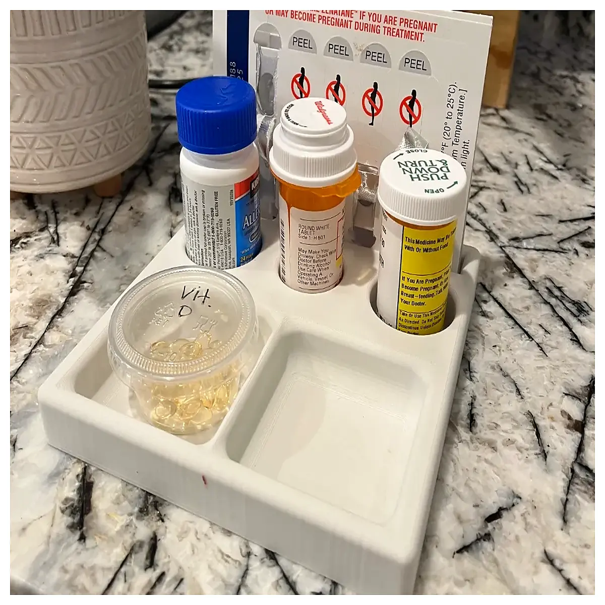 pill organizer weekly med dispenser large capacity with alarm portable travel medicine box compartmentalized pill sorter for seniors