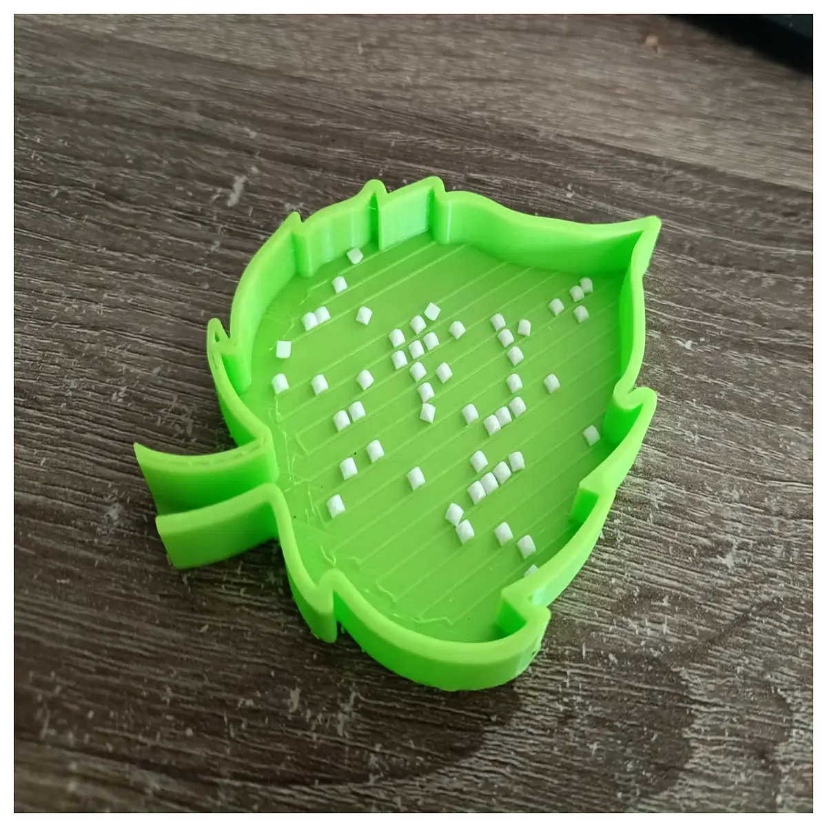 leaf shaped rhinestone tray for jewelry organization crystal storage box for earrings necklaces decorative vanity organizer