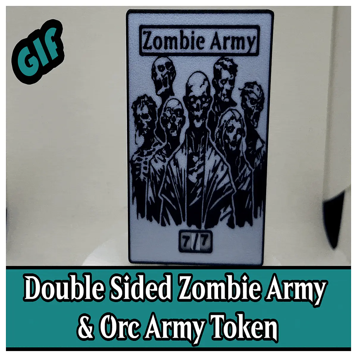 double sided mtg counters orc zombie legion army trackable dice for the gathering