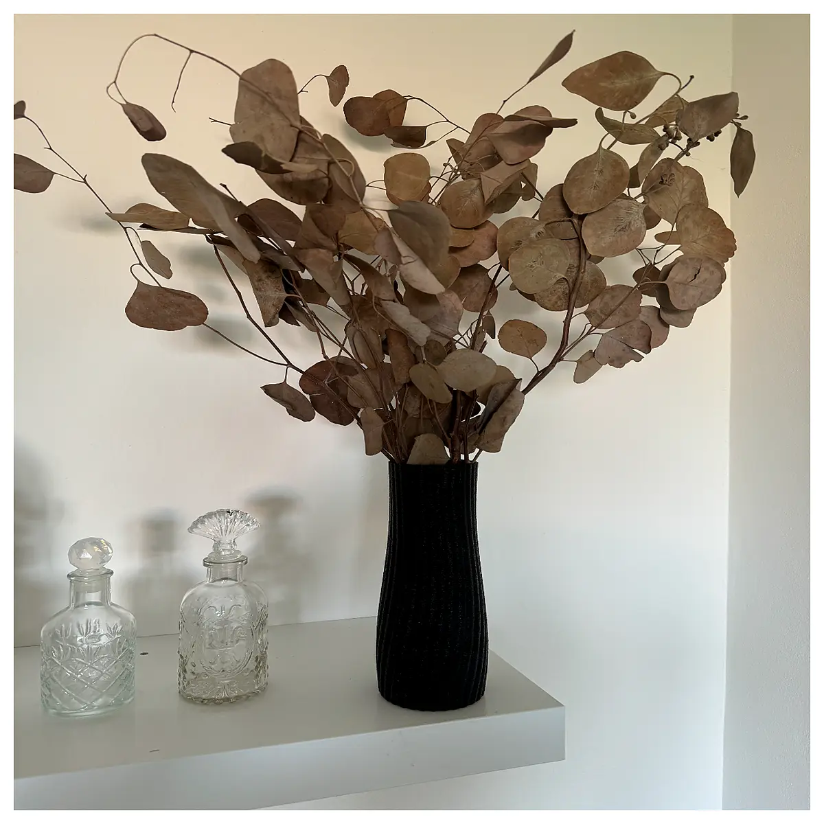 modern ceramic vase for living room tall glass flower holder centerpiece minimalist white planter pot for dried stems
