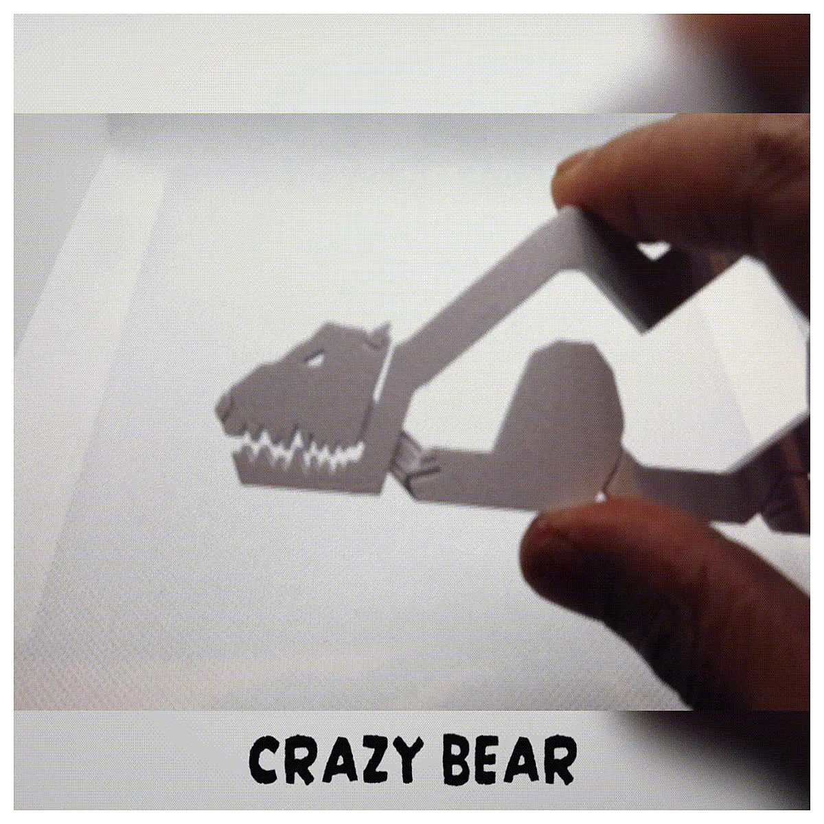 funny bear clip fidget toy stress relief anxiety reducer squishy desk accessory
