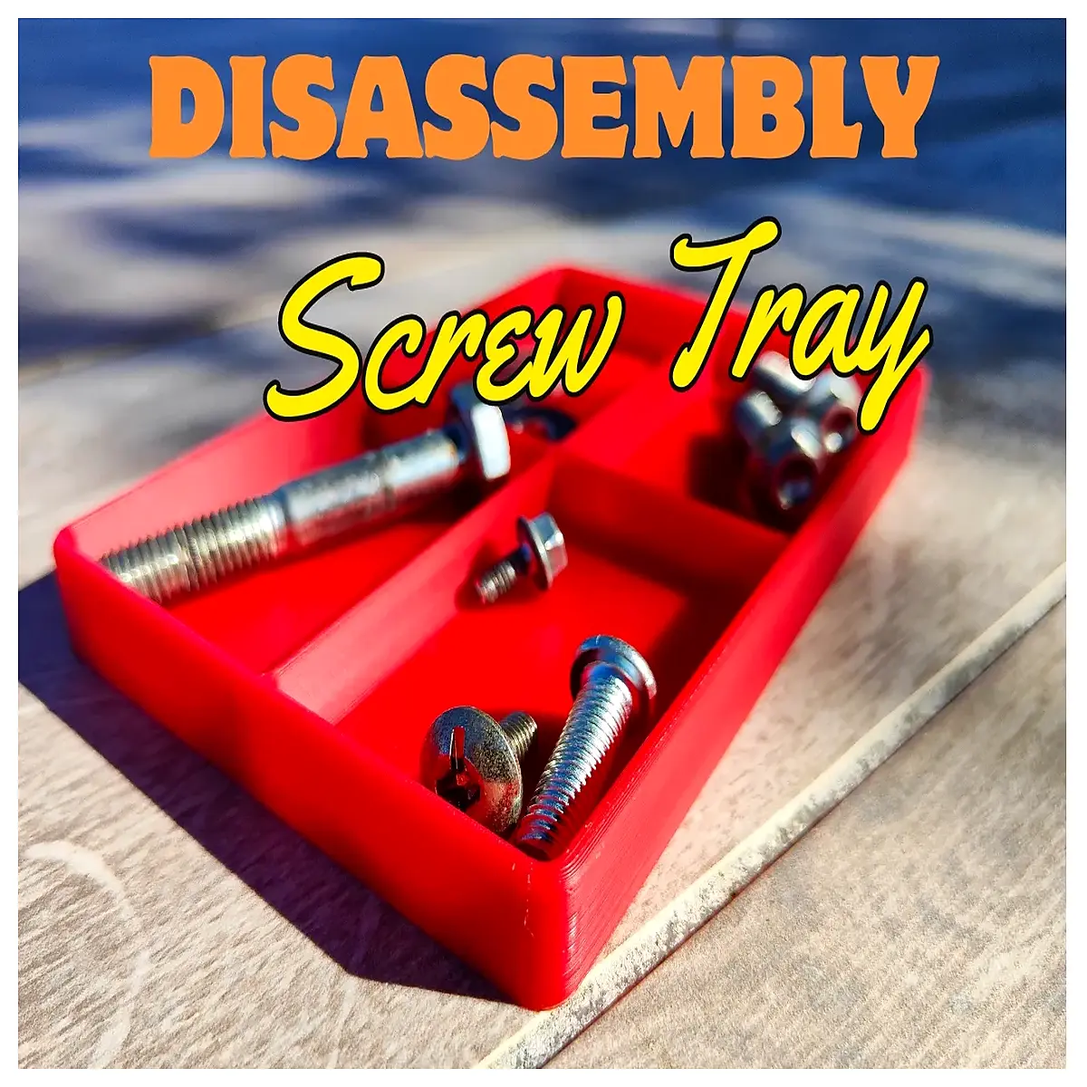 magnetic screw organizer tray for bike repair disassembly parts holder mat small hardware storage box