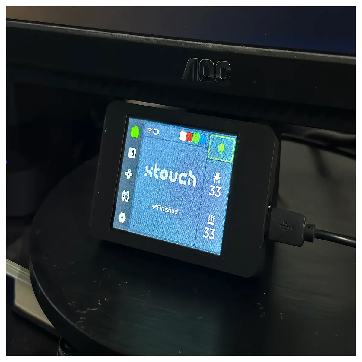 desktop mount holder for cyd jc2432w328 esp32 screen accessories