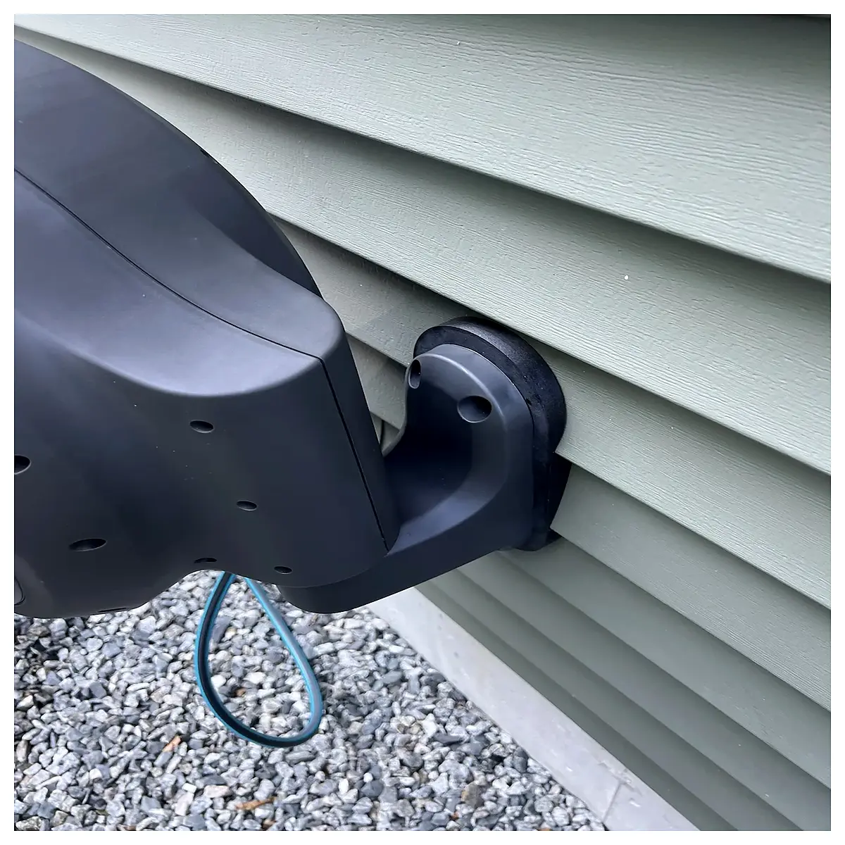 duty garden hose reel bracket mount for vinyl siding wall outdoor storage organizer