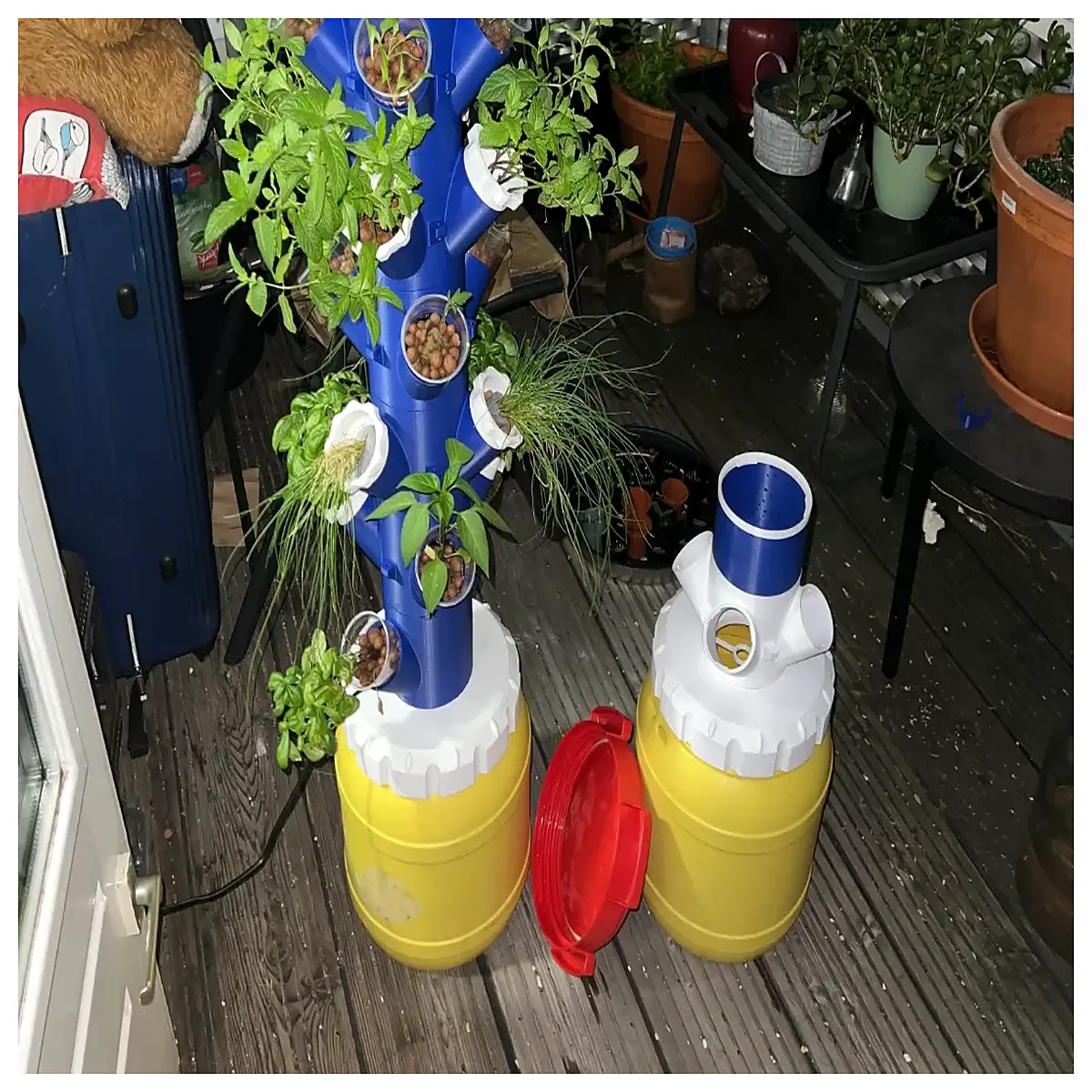 13l bucket lid hydroponic tower adapter fit grow system parts