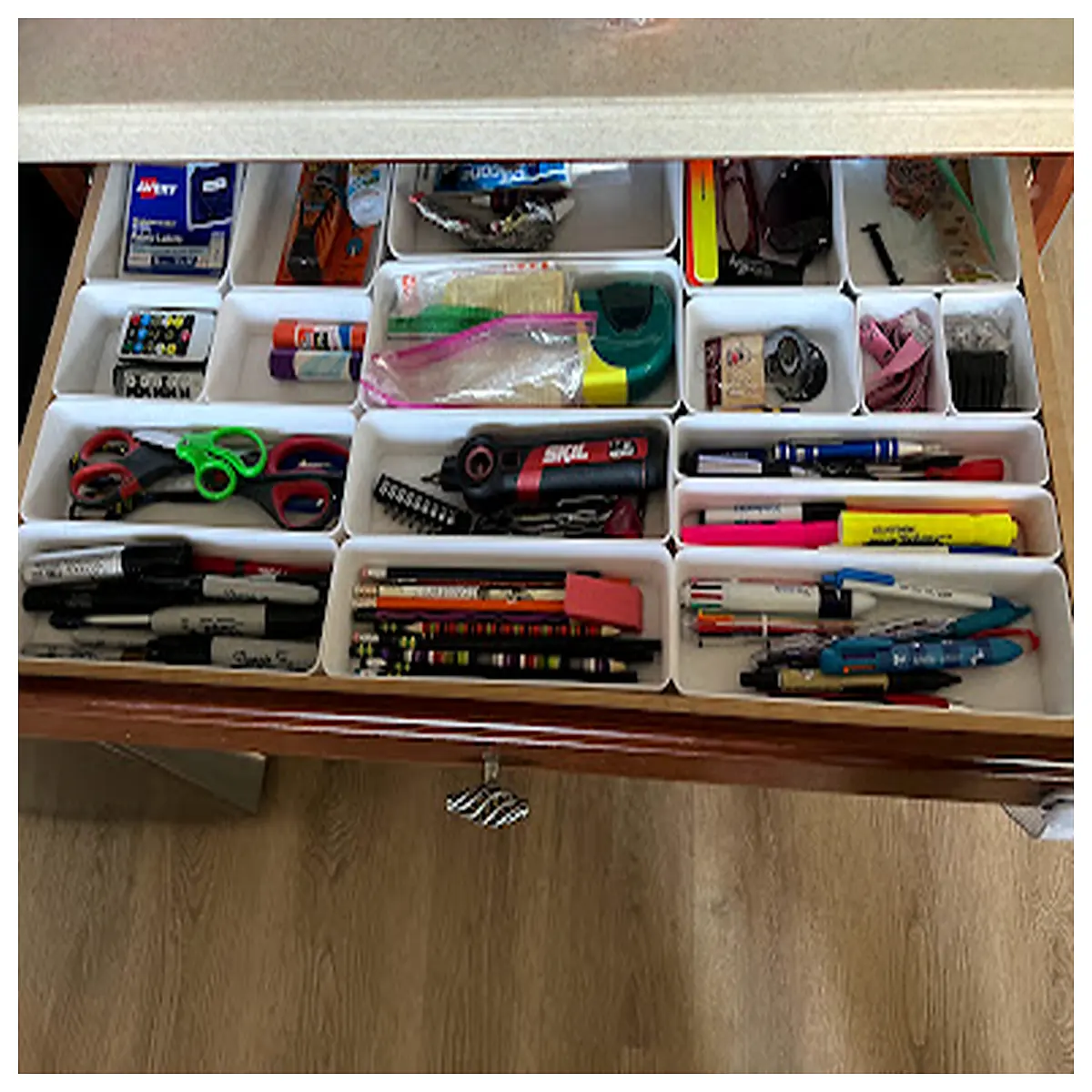 desk organizer drawer dividers for office supplies pens paper clips storage bins small items tidy