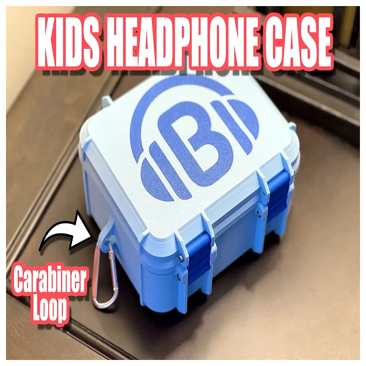 shockproof hard shell case for kids over ear headphones with handle travel storage bag protective cover