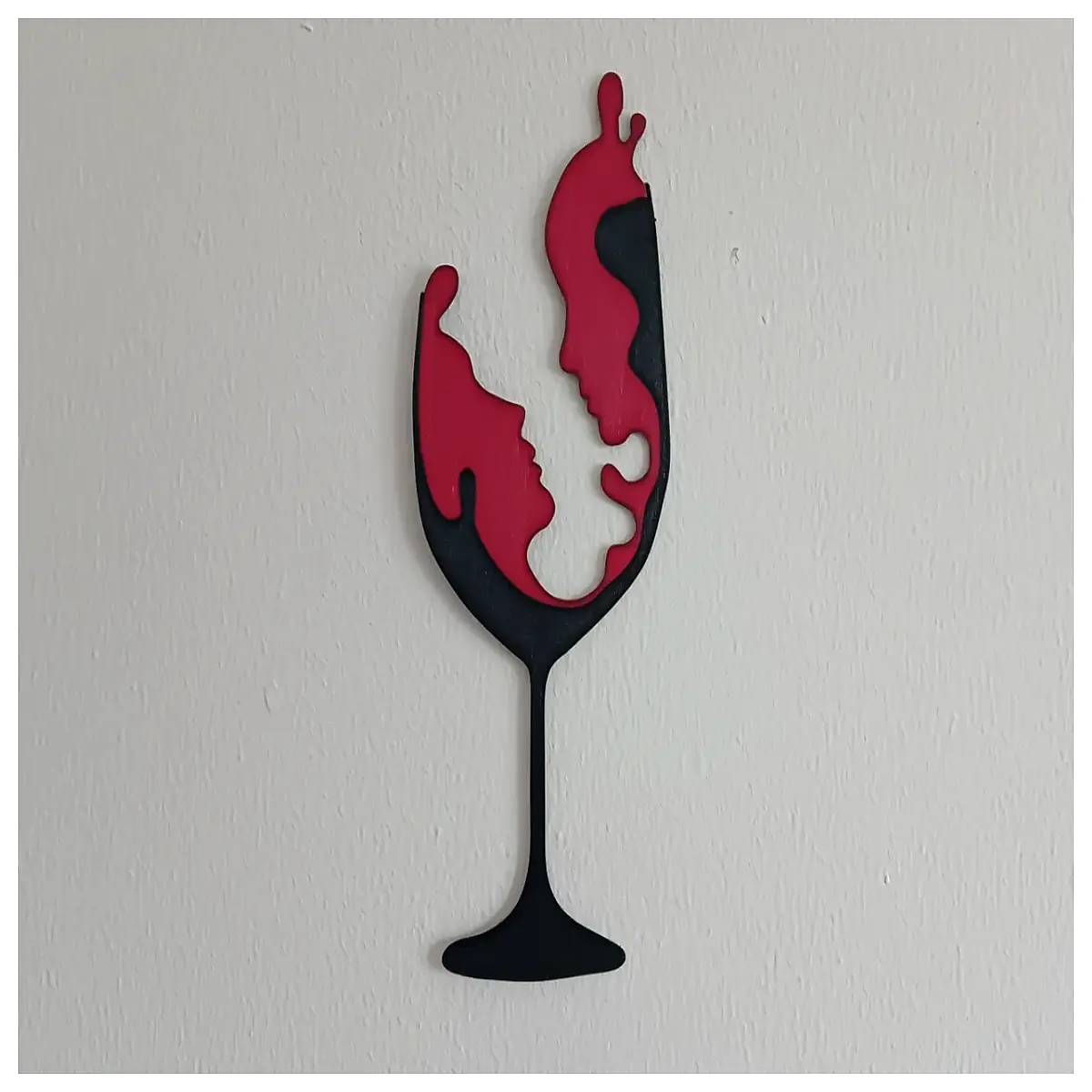 wine bottle wall art modern minimalist decor home bar decoration glass sculpture living room accent piece