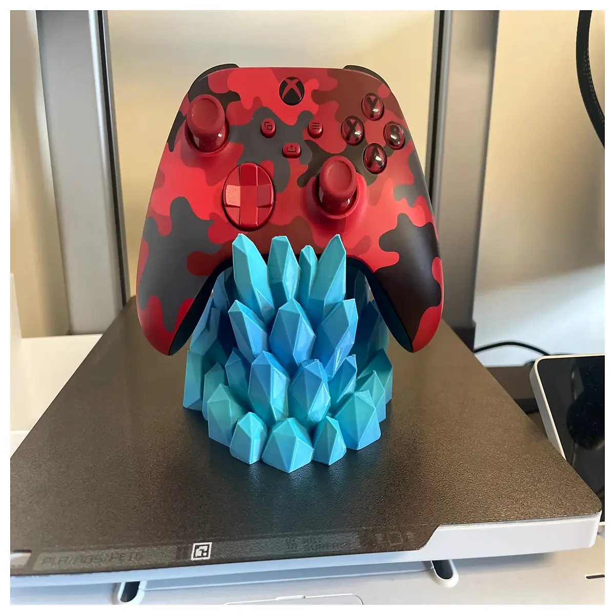 crystal clear game controller holder for ps5 series x acrylic shelf organizer desk accessory