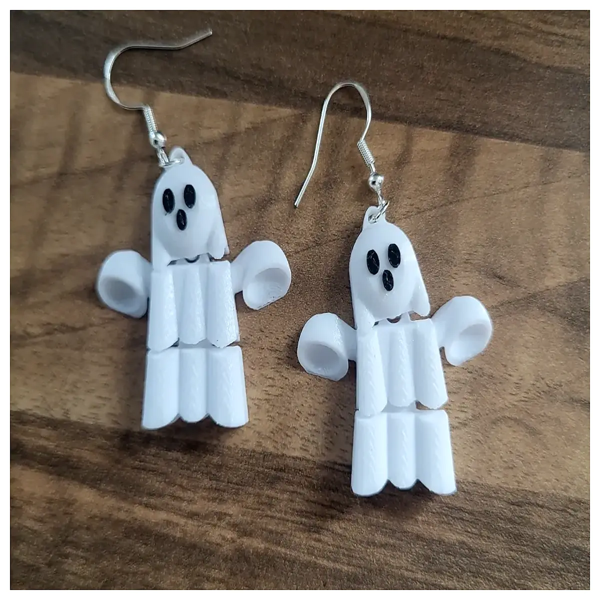 spooky ghost earrings with moving joints for halloween party costume jewelry gothic accessories