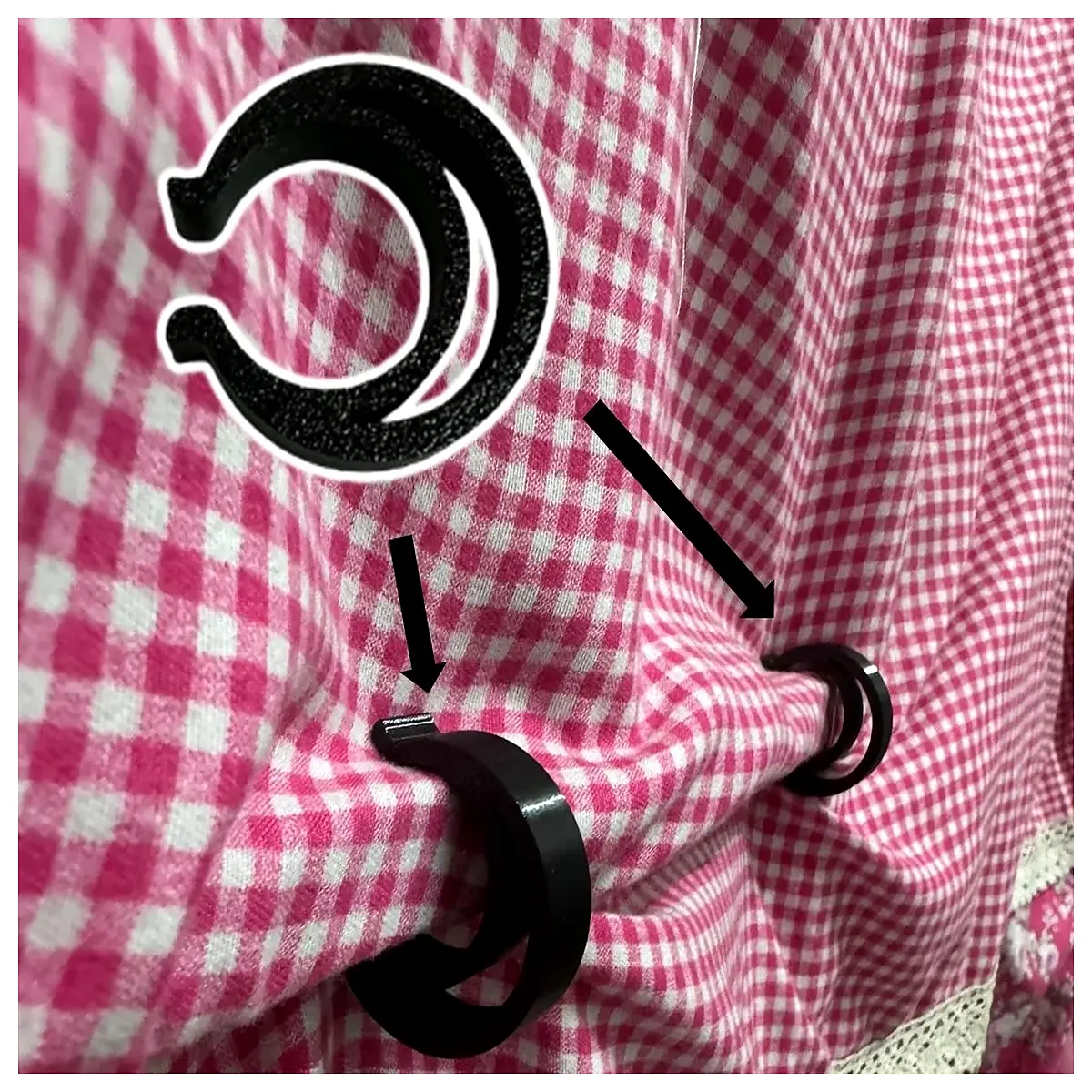 duty curtain clips rings for rod pocket drapes thick fabric hooks