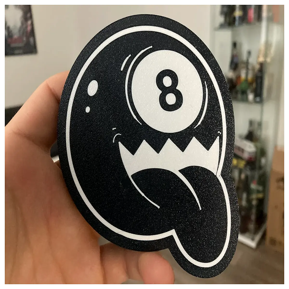 billiard pool table felt coaster set cartoon design non slip drink mat for game room bar decor