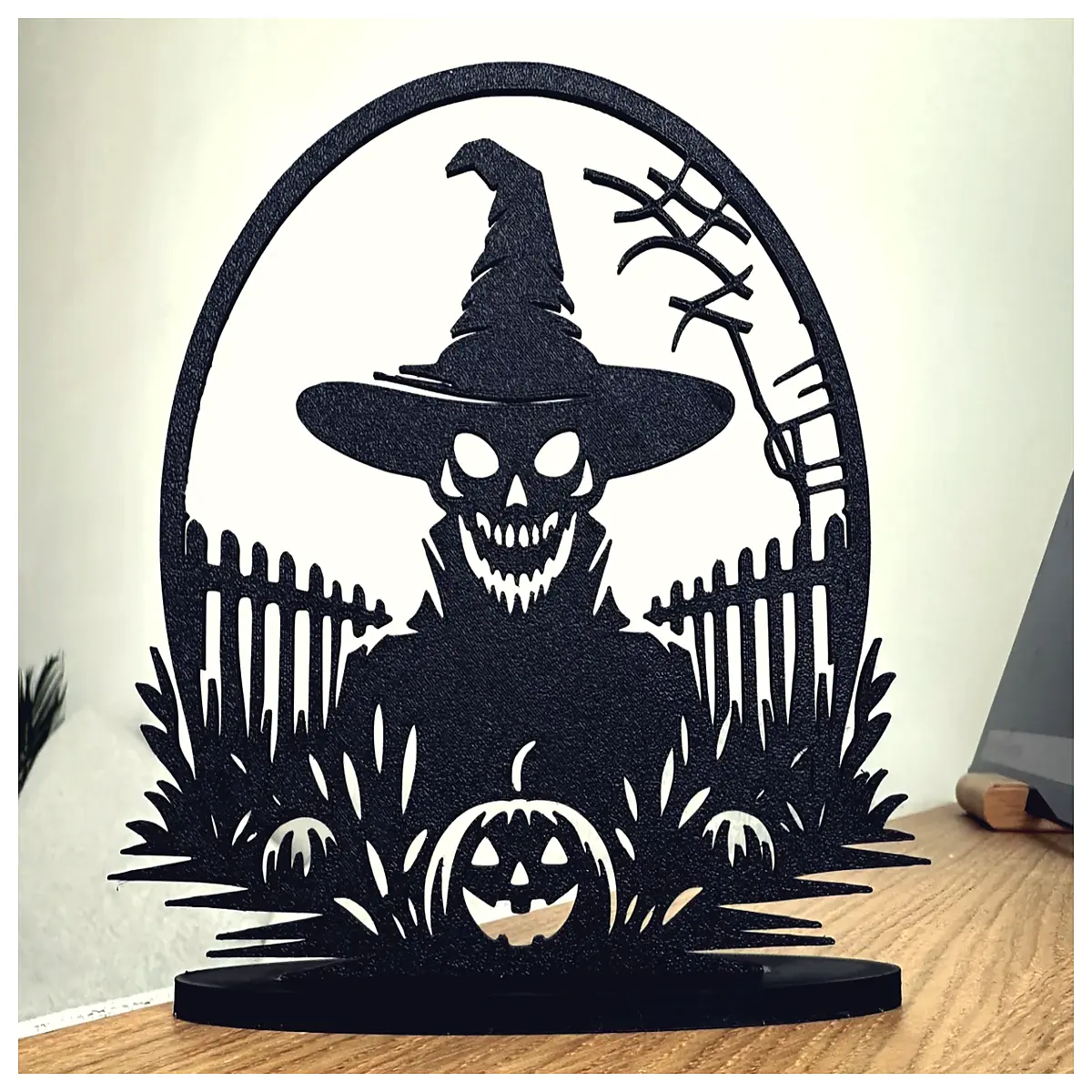 halloween yard decorations outdoor spooky silhouette scary straw man figure for lawn garden party decor