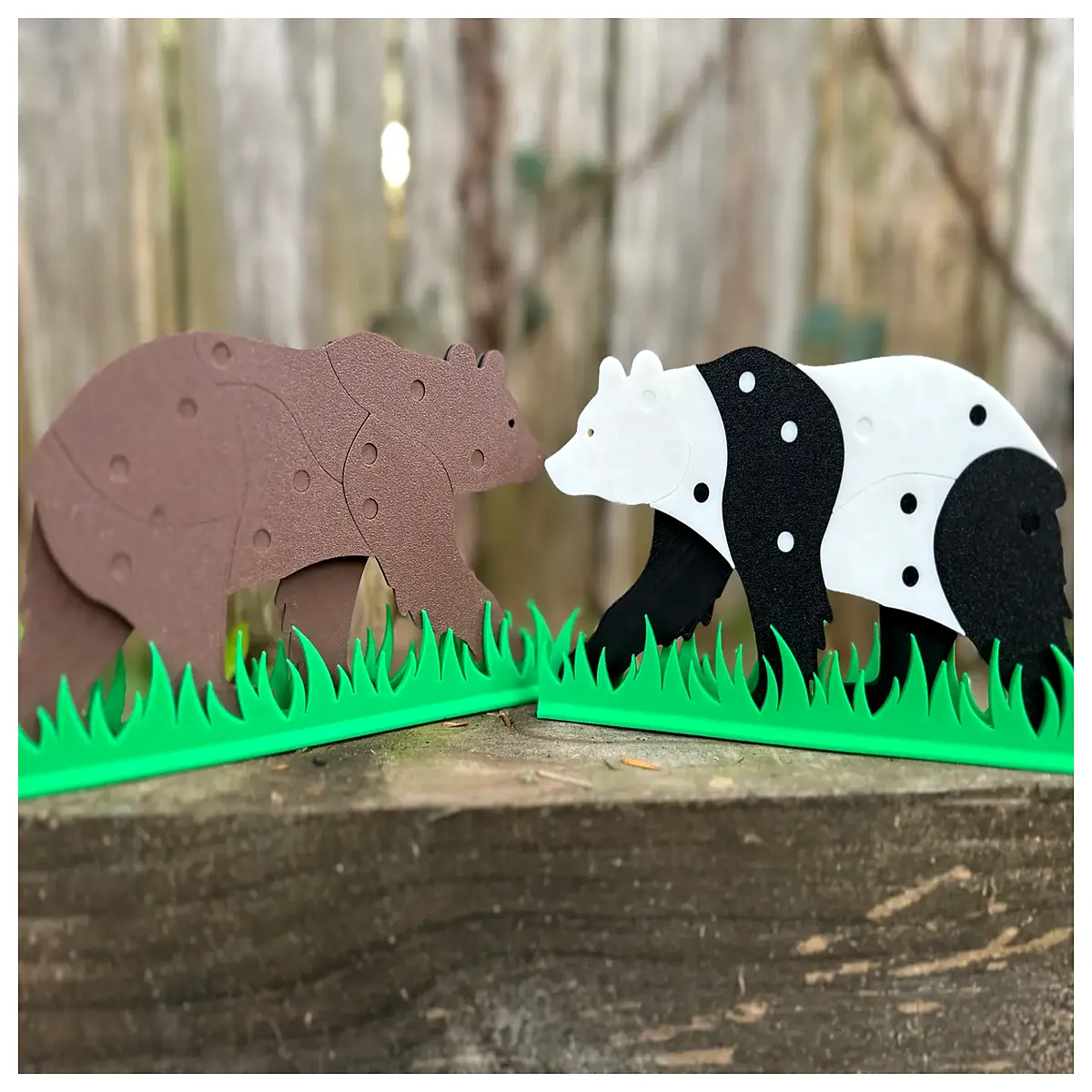 wooden puzzle bear assembly for kids educational brain teaser toy gift