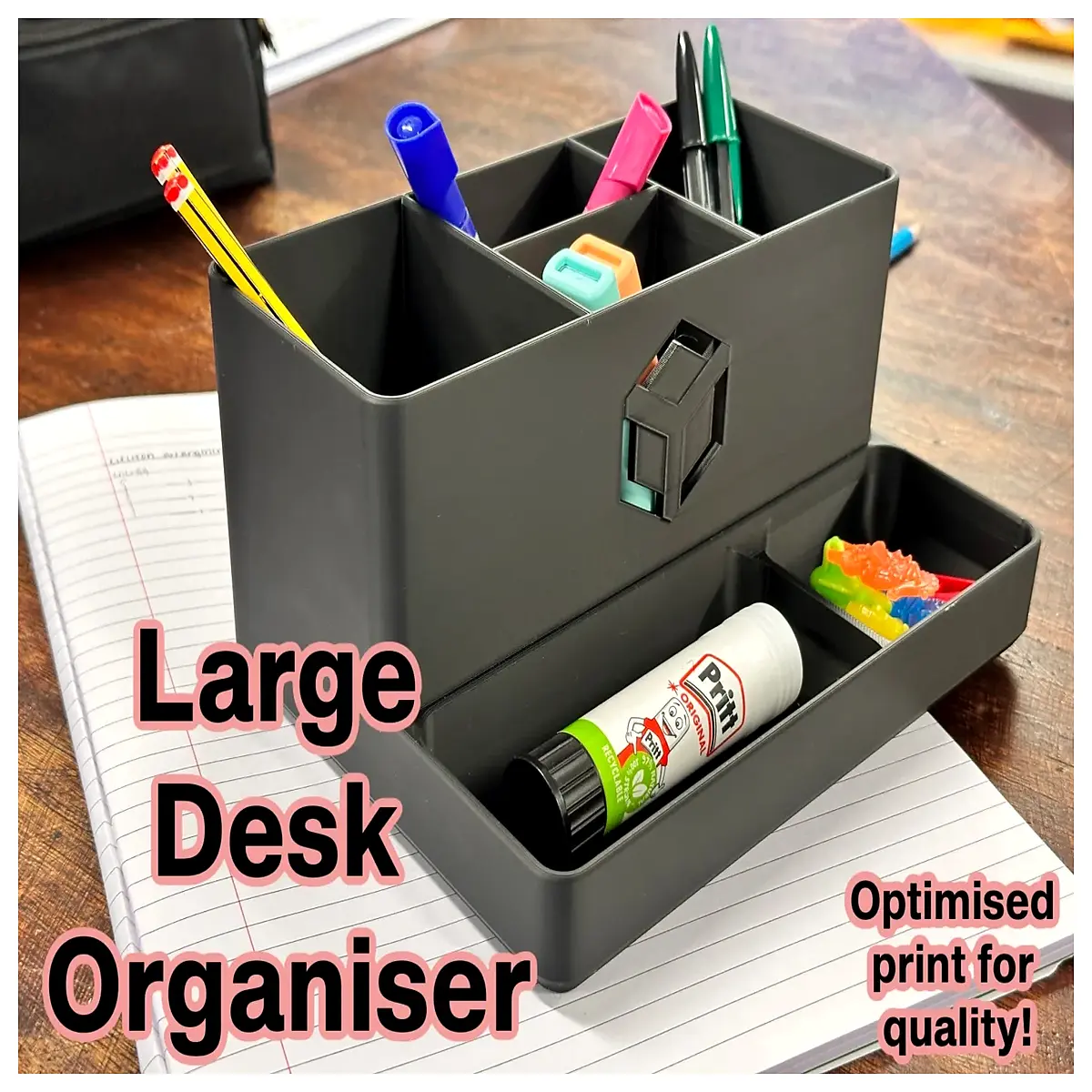 modern floating cube desk organizer modular storage box for office supplies stationery