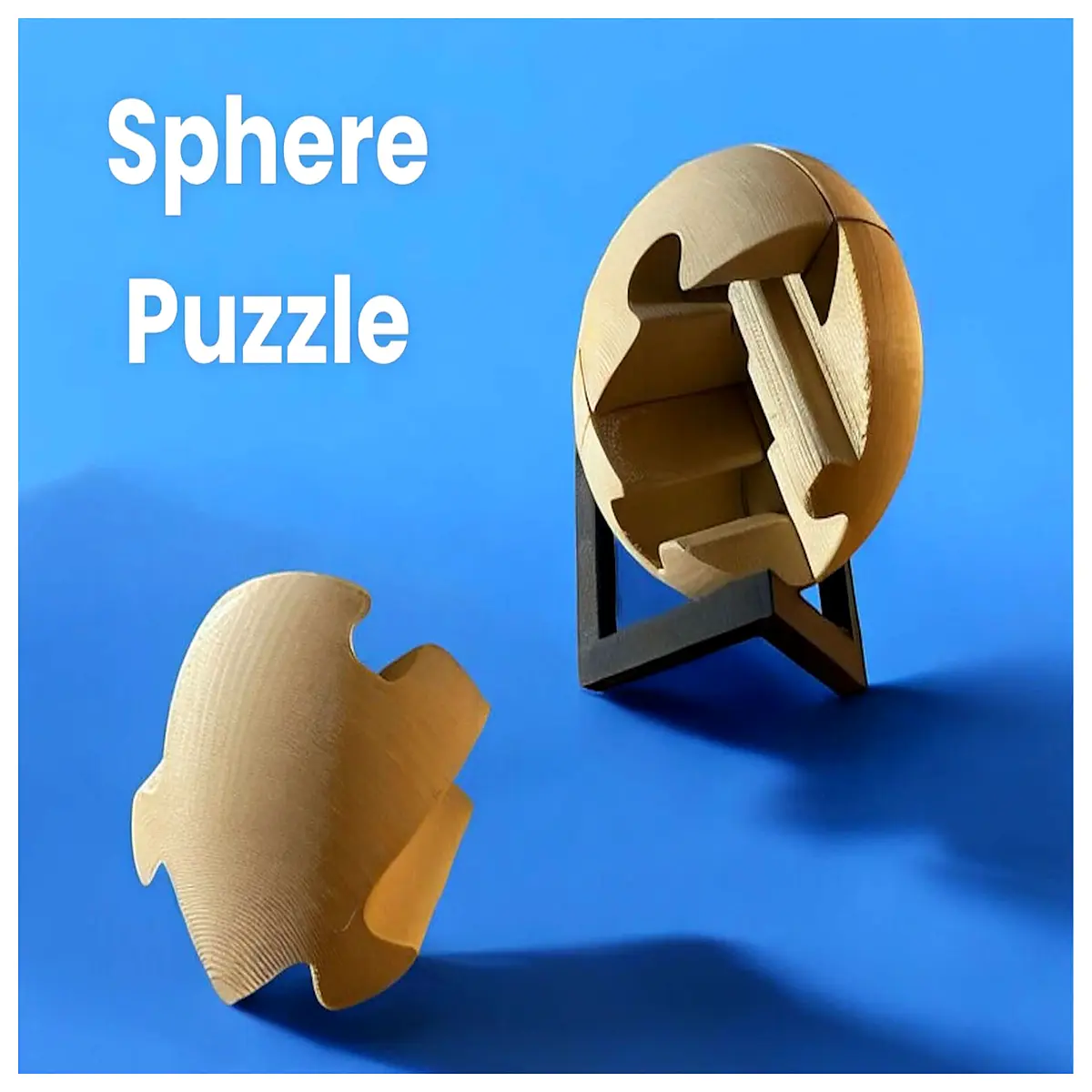 metal puzzle sphere with brain teaser adults