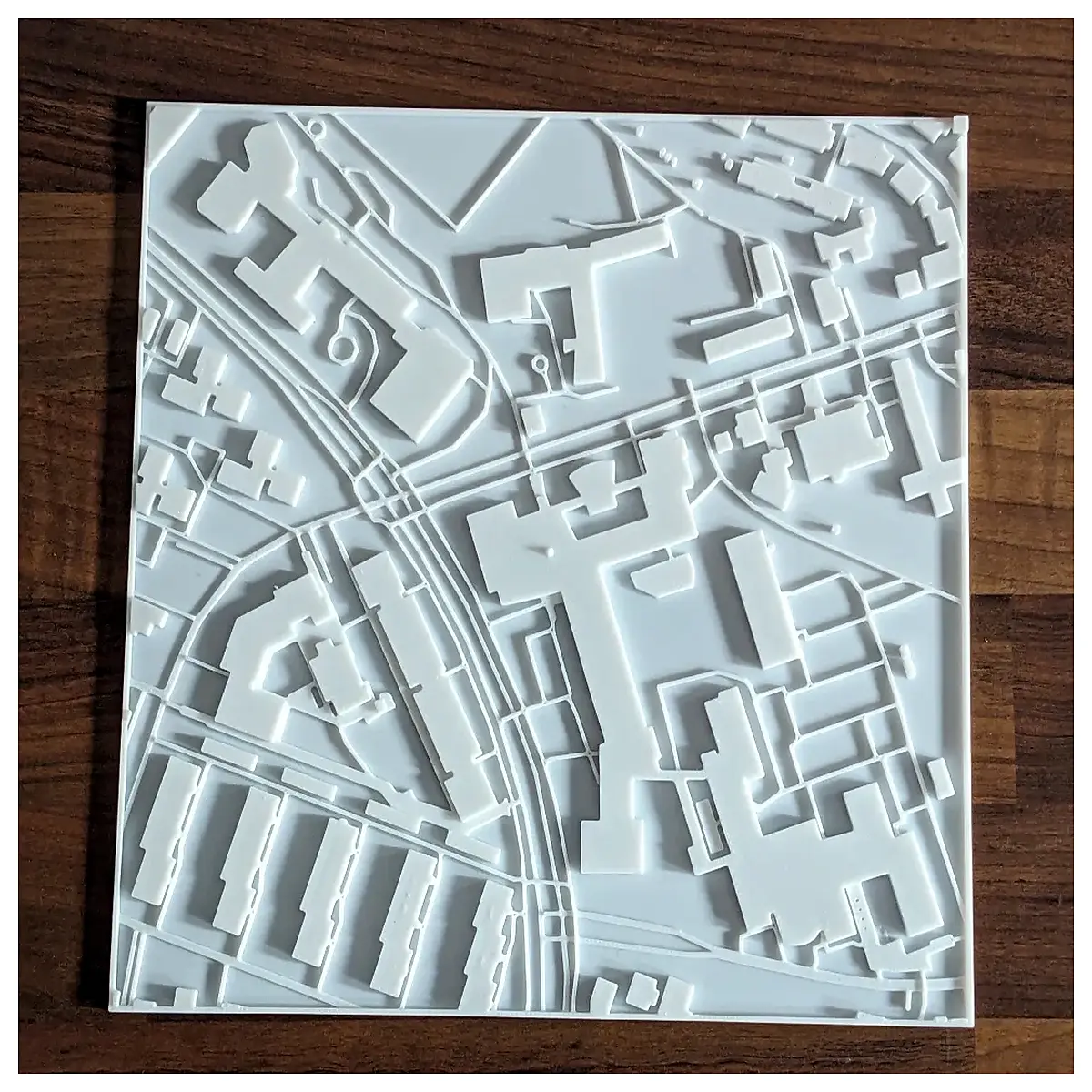 aachen rwth campus building directory map frame interactive indoor wayfinding signage system