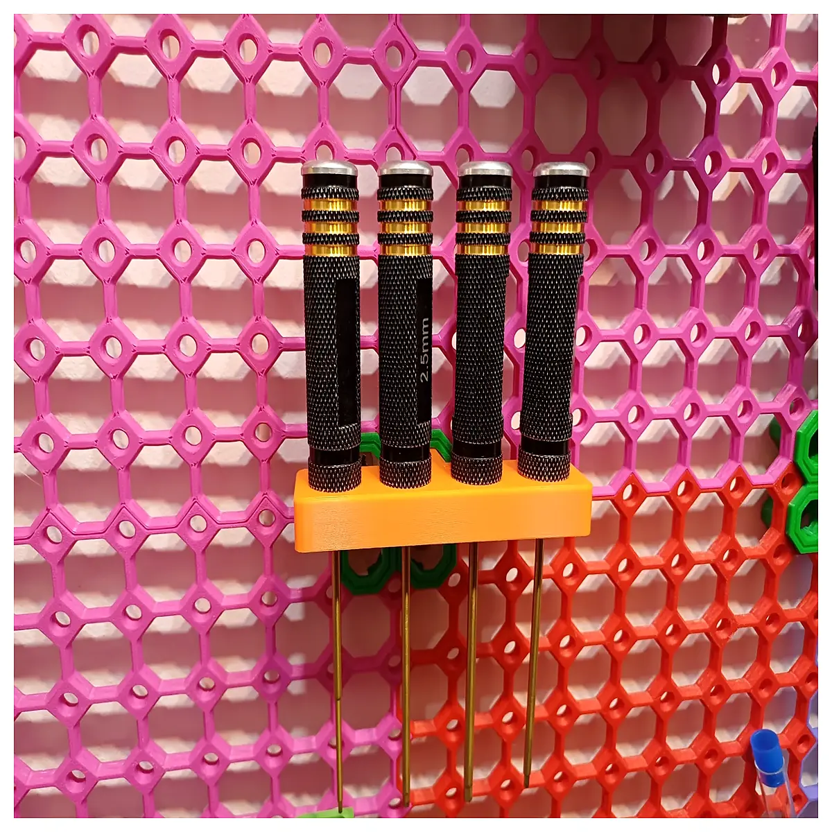 magnetic screwdriver holder rack organizer for wall mount toolbox storage multi bit set